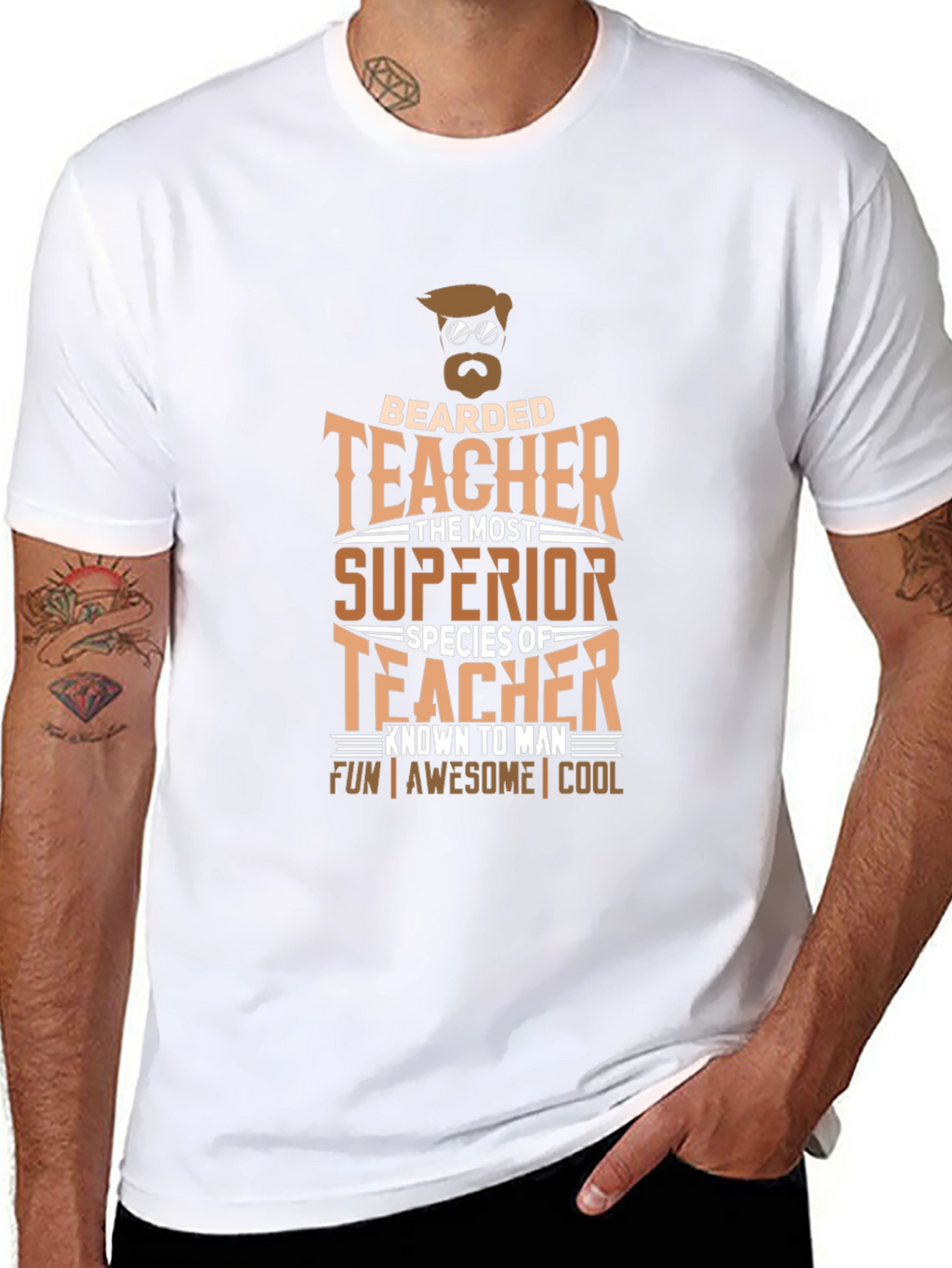 Bearded Teacher T-Shirt - Superior Species
