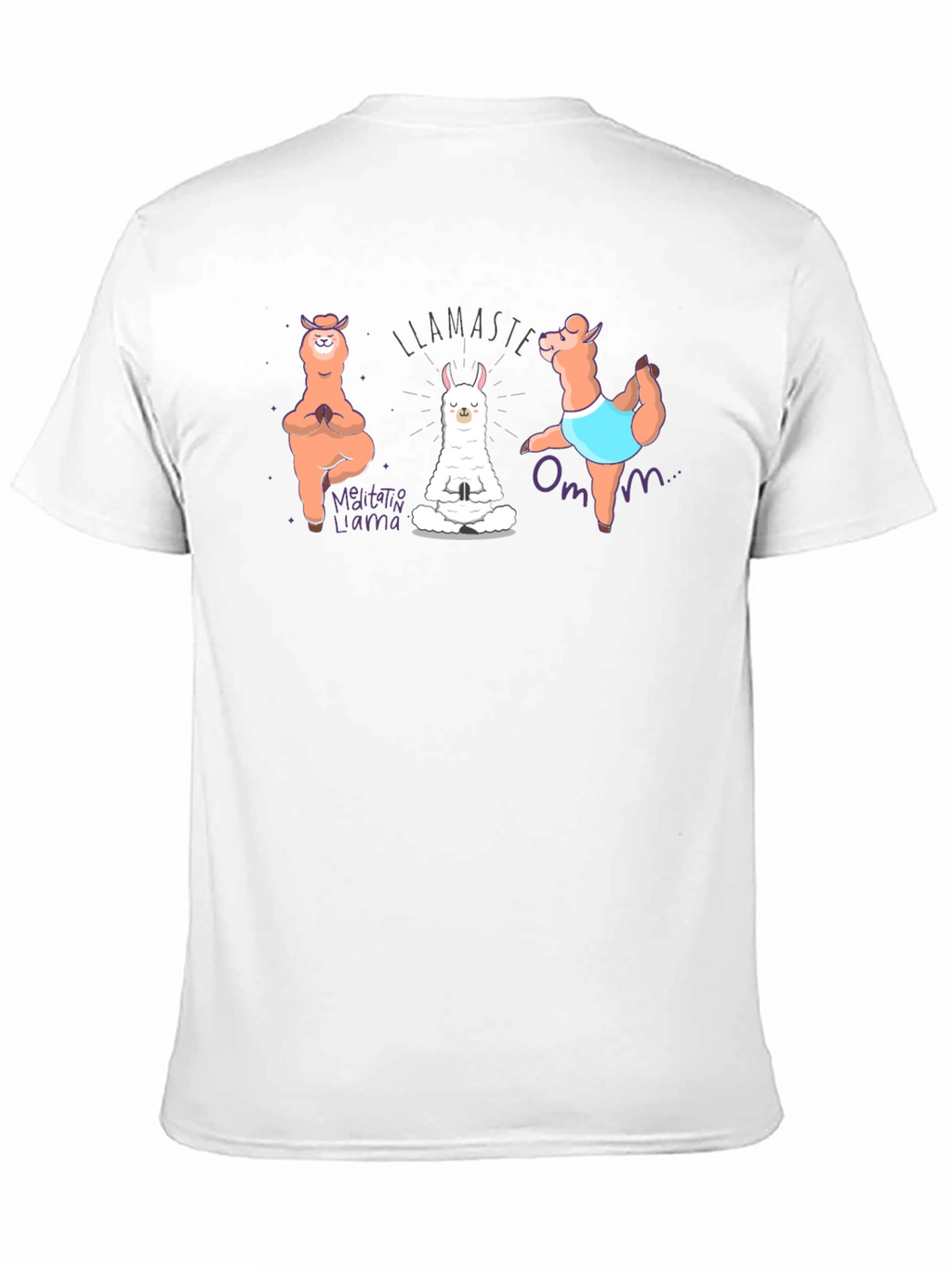 Llamaste Meditation Llama Black T-Shirt