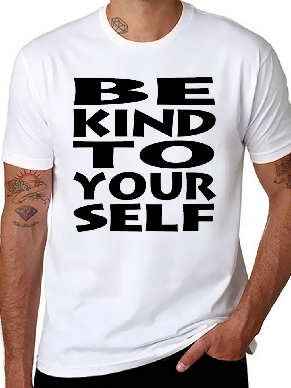 Be Kind to Yourself Graphic Tee - Black