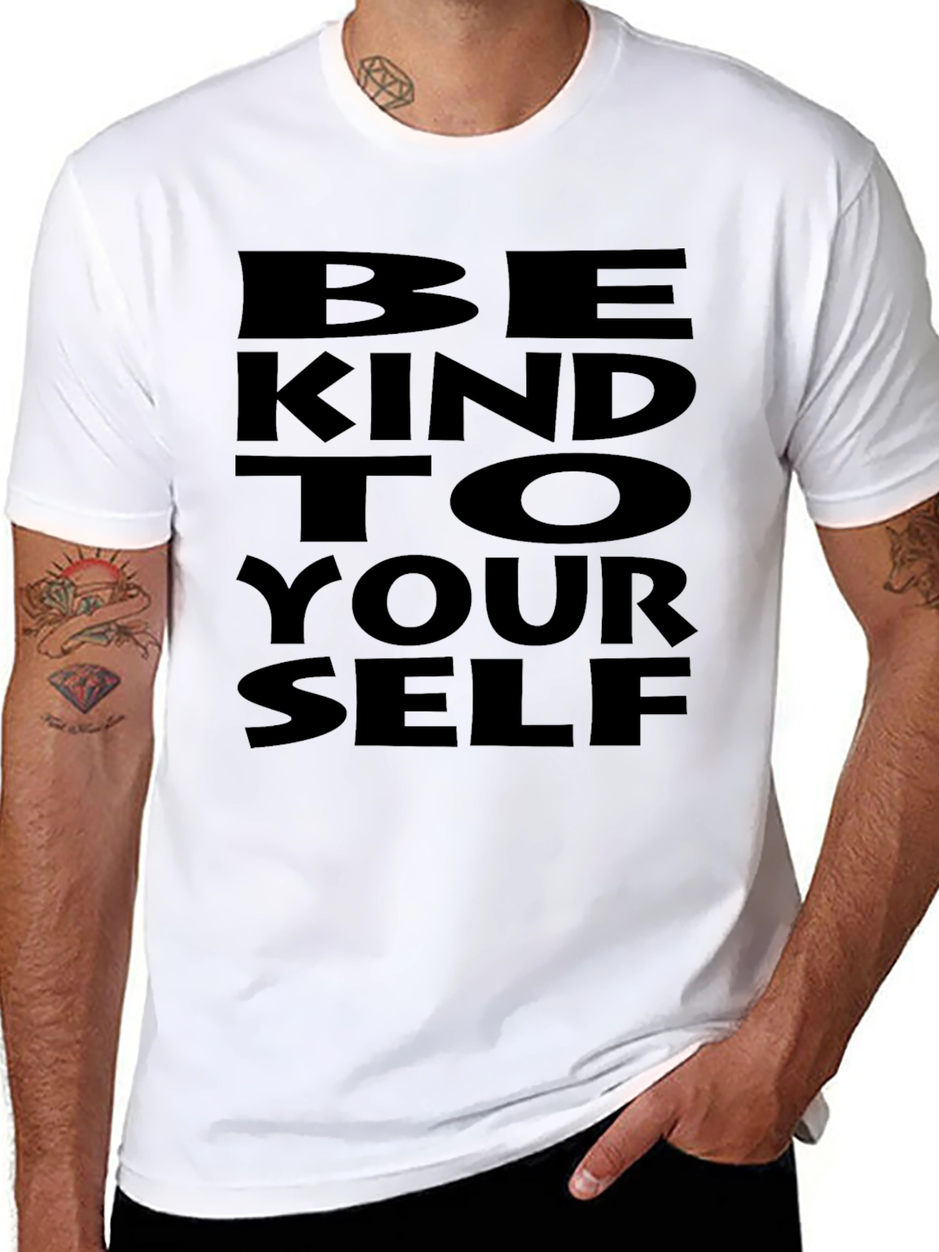 Be Kind to Yourself Graphic Tee - Black