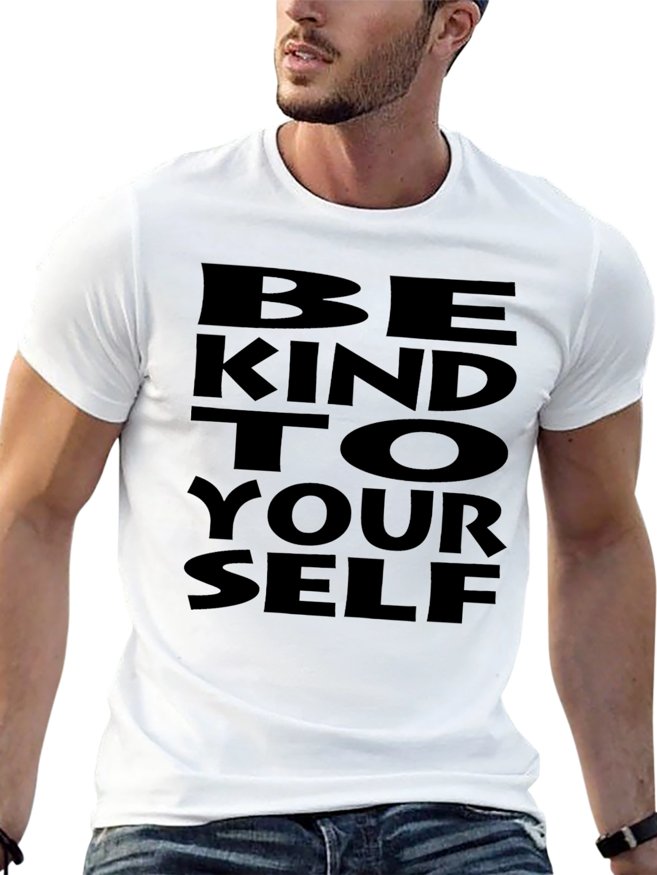 Be Kind to Yourself Graphic Tee - Black