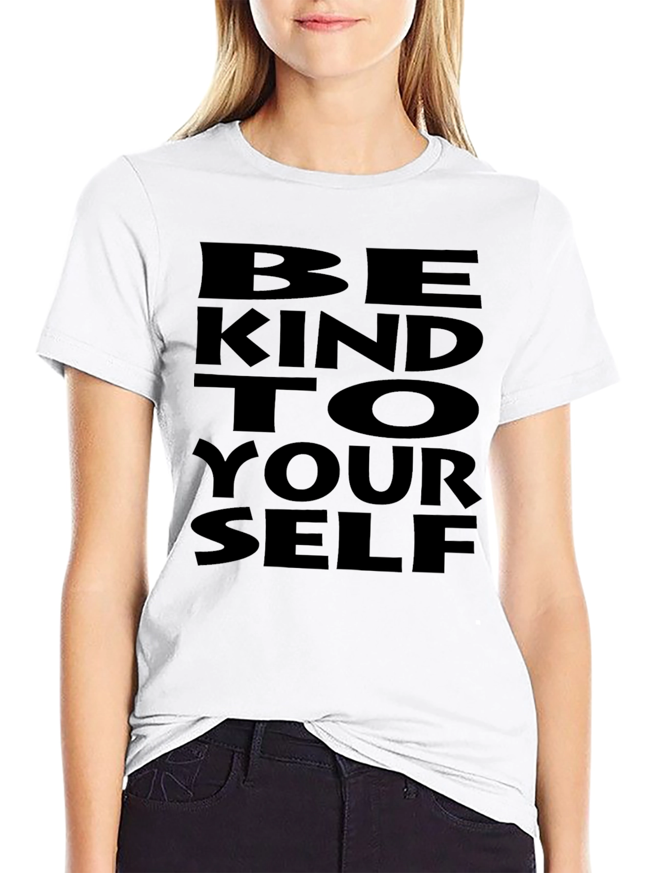 Be Kind to Yourself Graphic Tee - Black