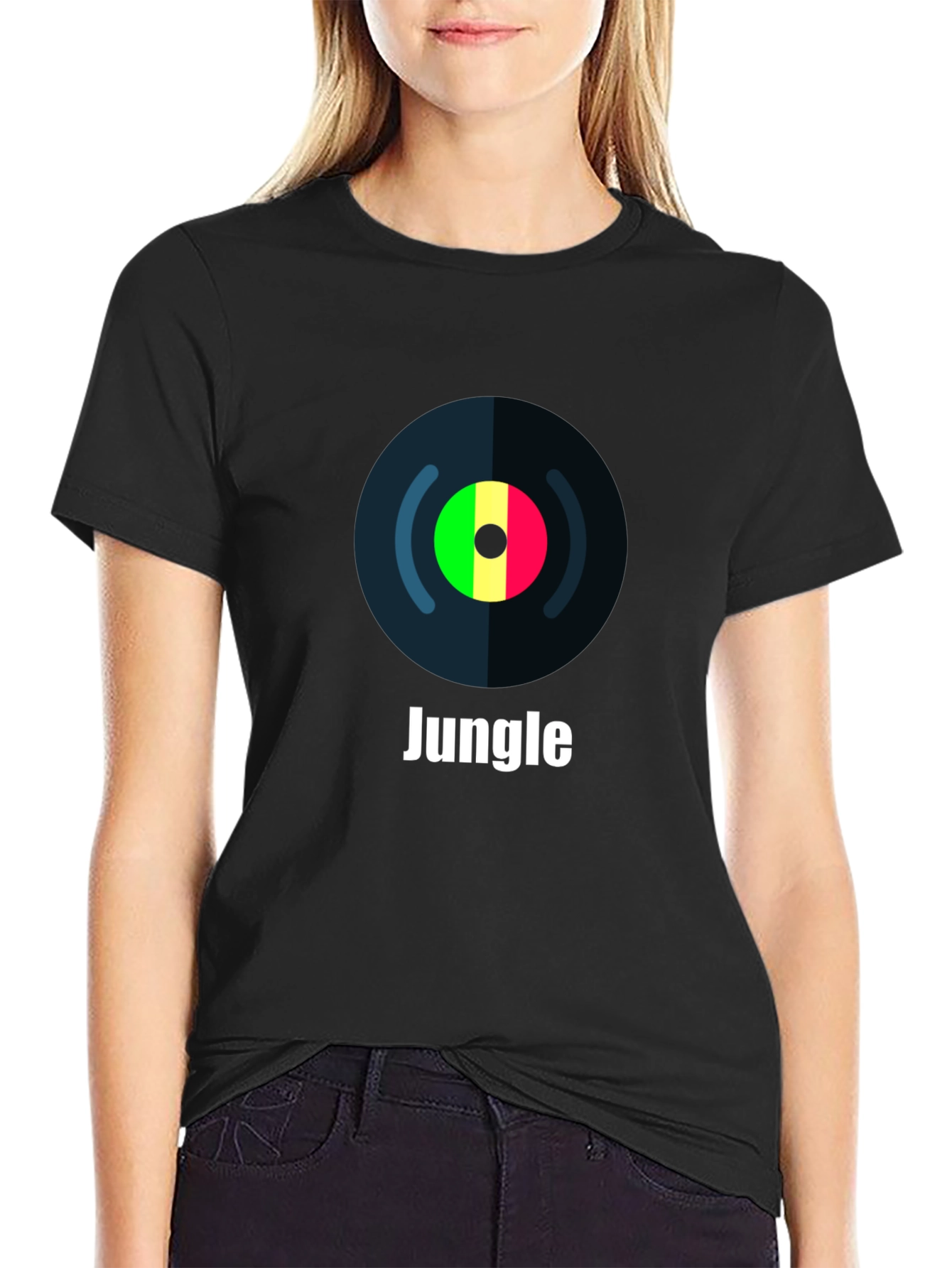 Jungle Record T-Shirt - Rastafarian Music Tee