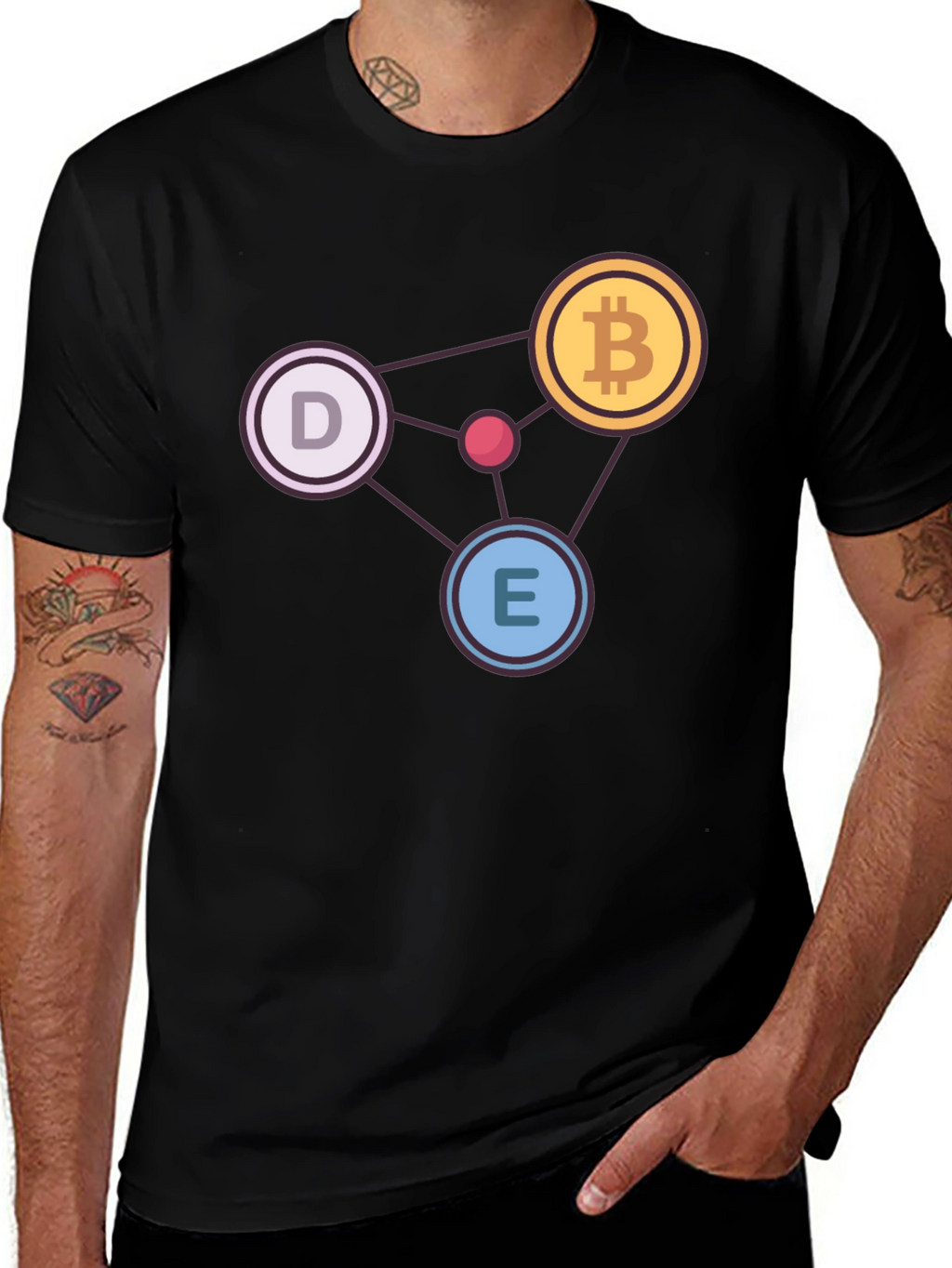 Bitcoin Network T-Shirt - Crypto Enthusiast Apparel