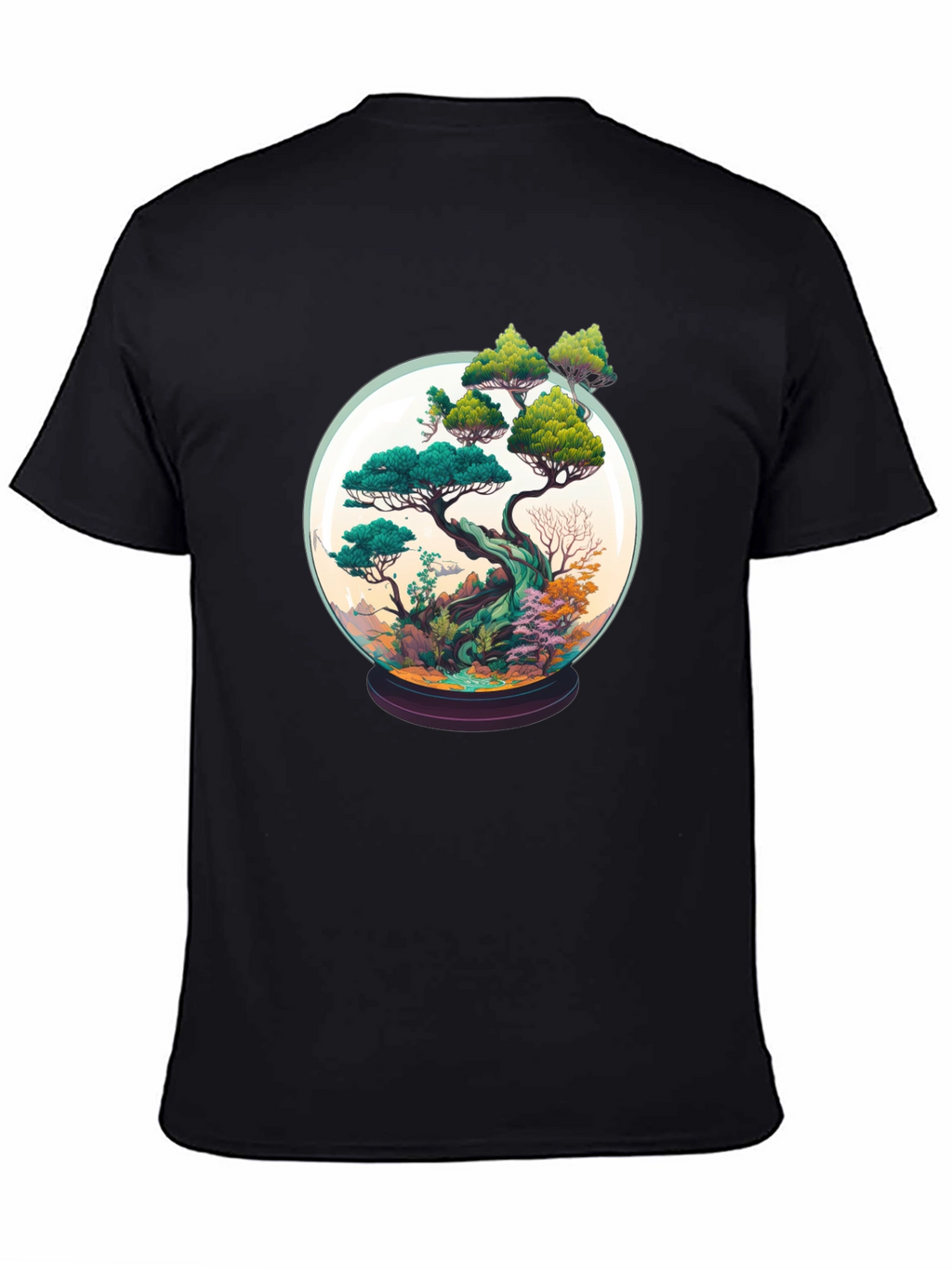 Bonsai in a Globe Tee - Artistic Nature Shirt