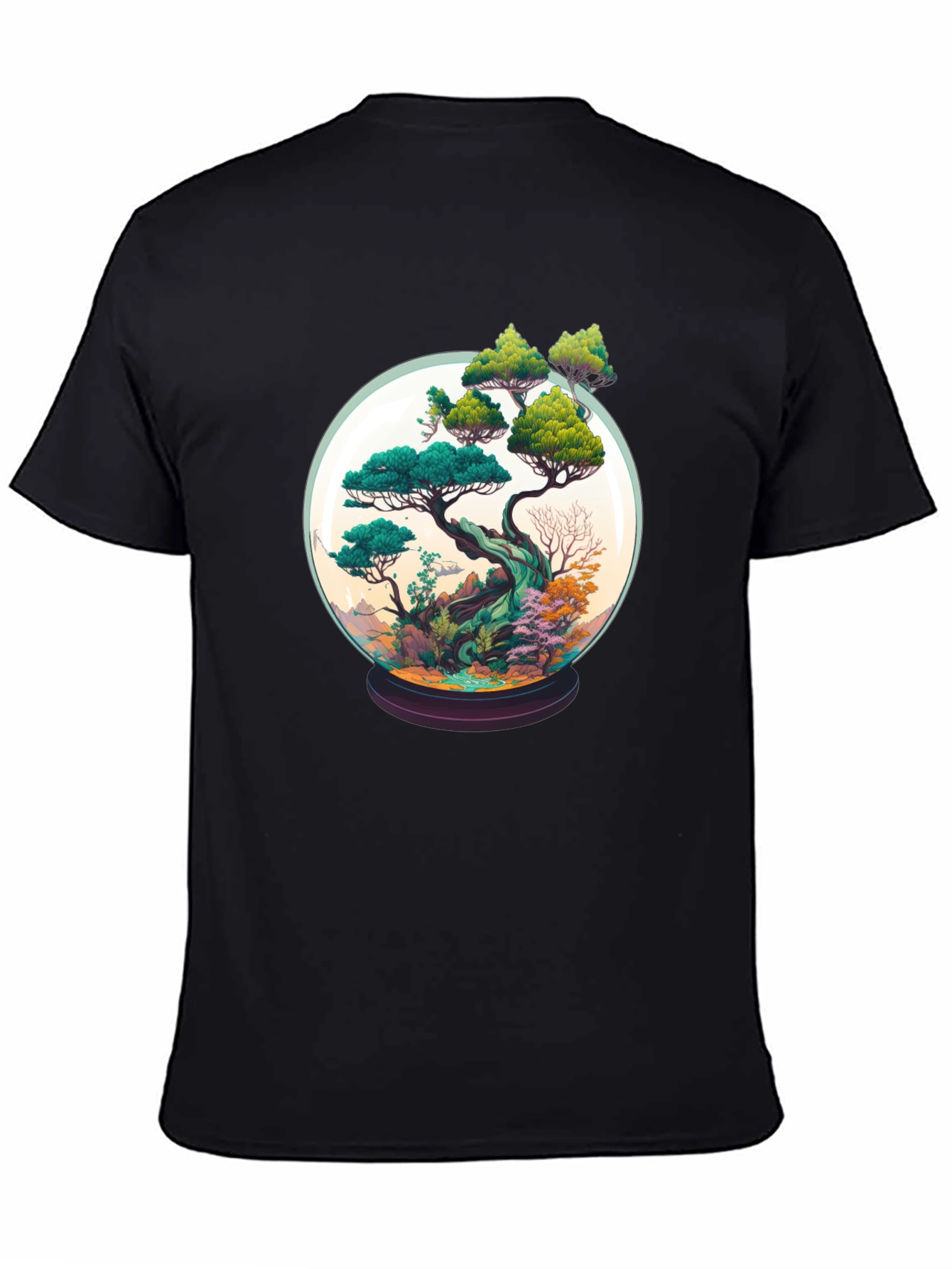 Bonsai in a Globe Tee - Artistic Nature Shirt