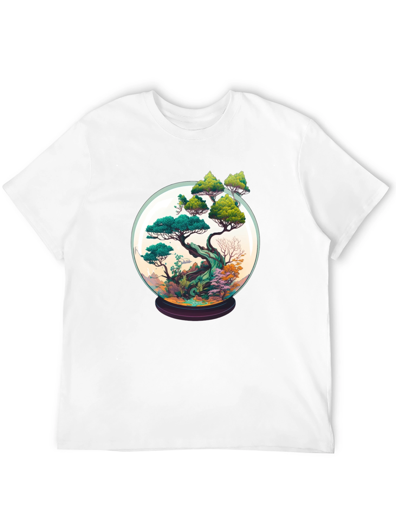 Bonsai in a Globe Tee - Artistic Nature Shirt