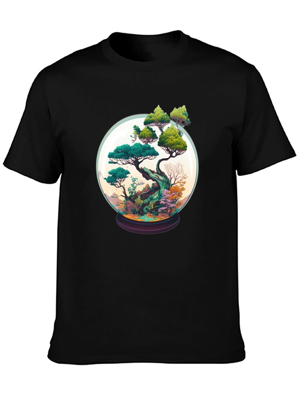 Bonsai in a Globe Tee - Artistic Nature Shirt