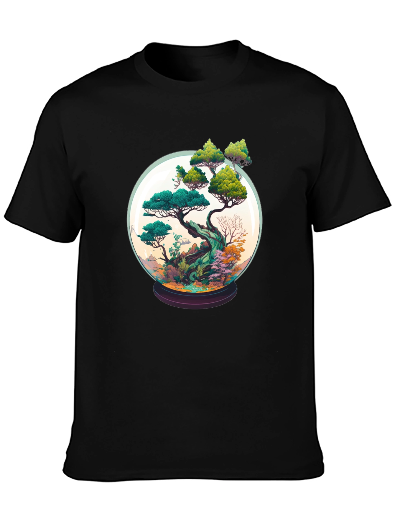 Bonsai in a Globe Tee - Artistic Nature Shirt