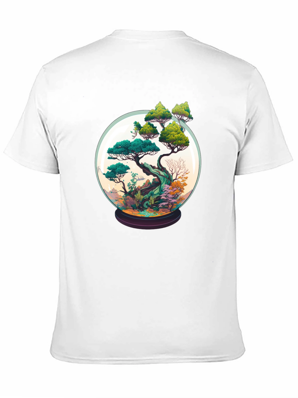 Bonsai in a Globe Tee - Artistic Nature Shirt