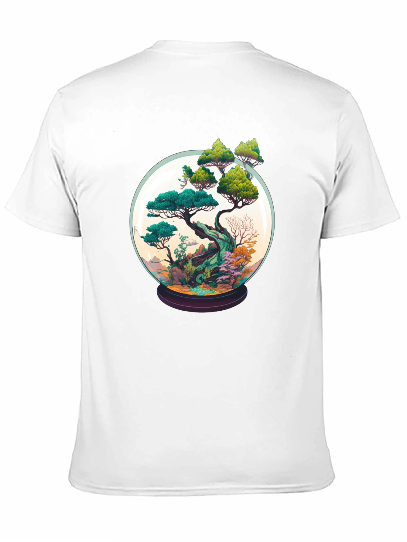 Bonsai in a Globe Tee - Artistic Nature Shirt