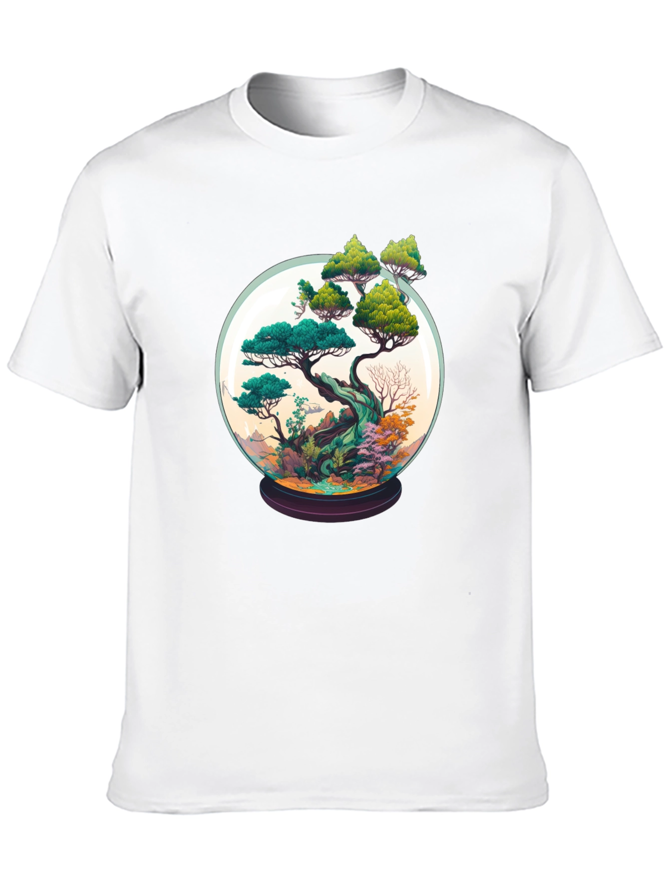 Bonsai in a Globe Tee - Artistic Nature Shirt