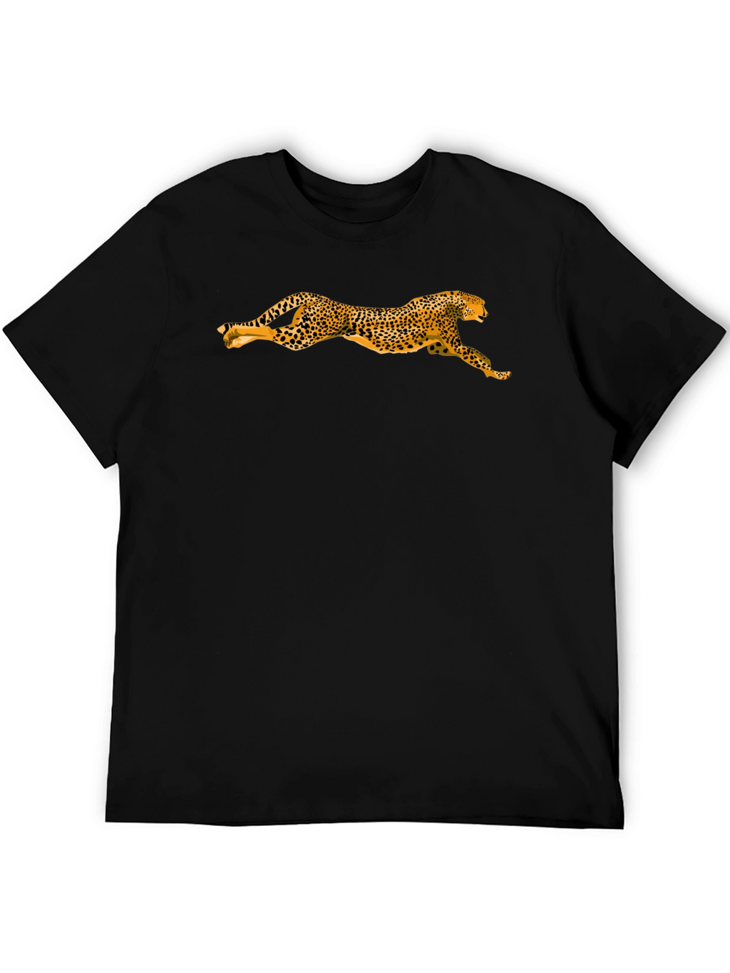 Leopard Print Black T-Shirt