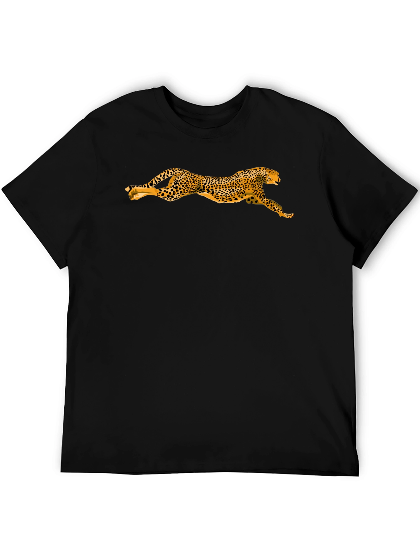 Leopard Print Black T-Shirt