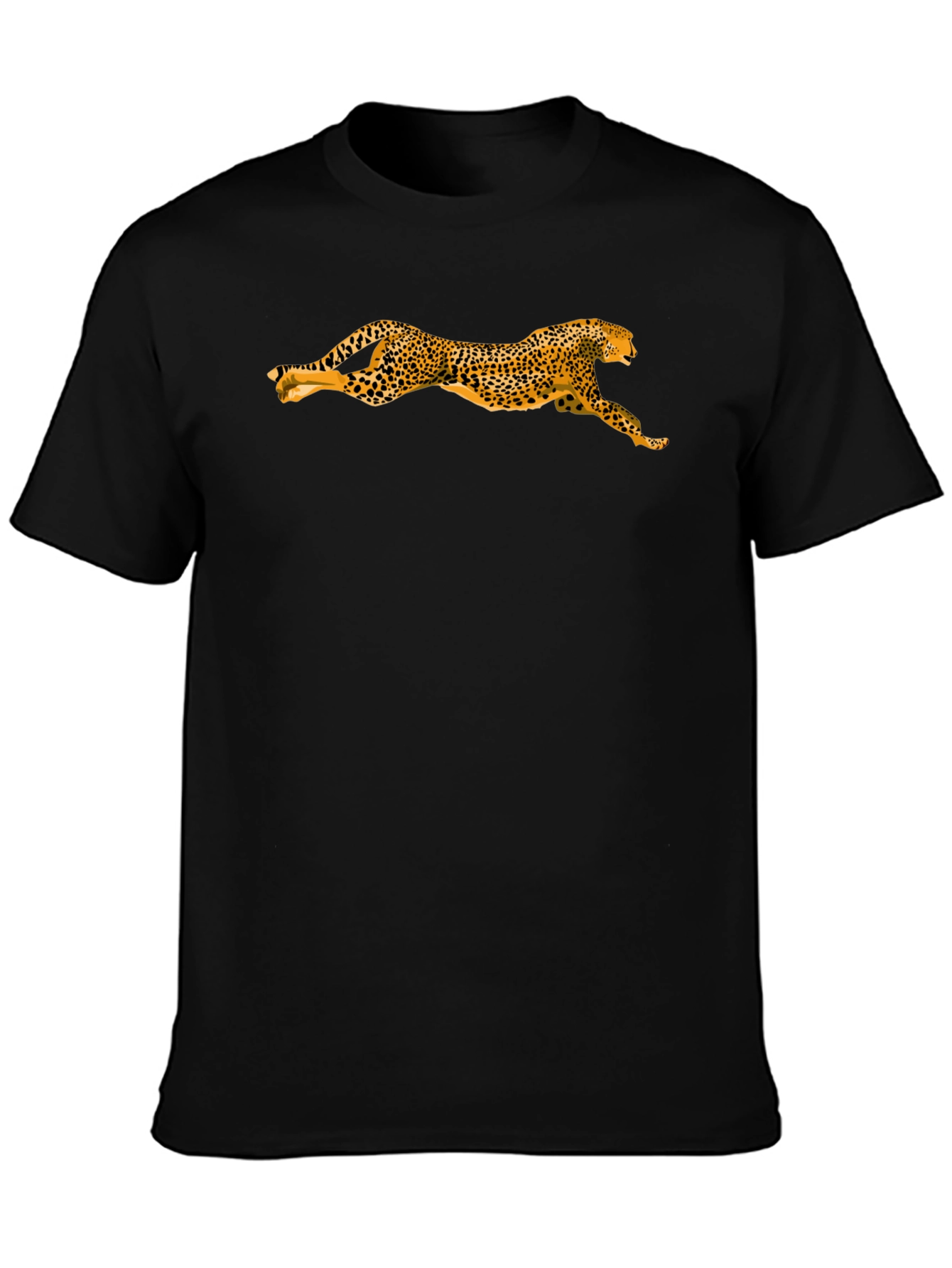 Leopard Print Black T-Shirt