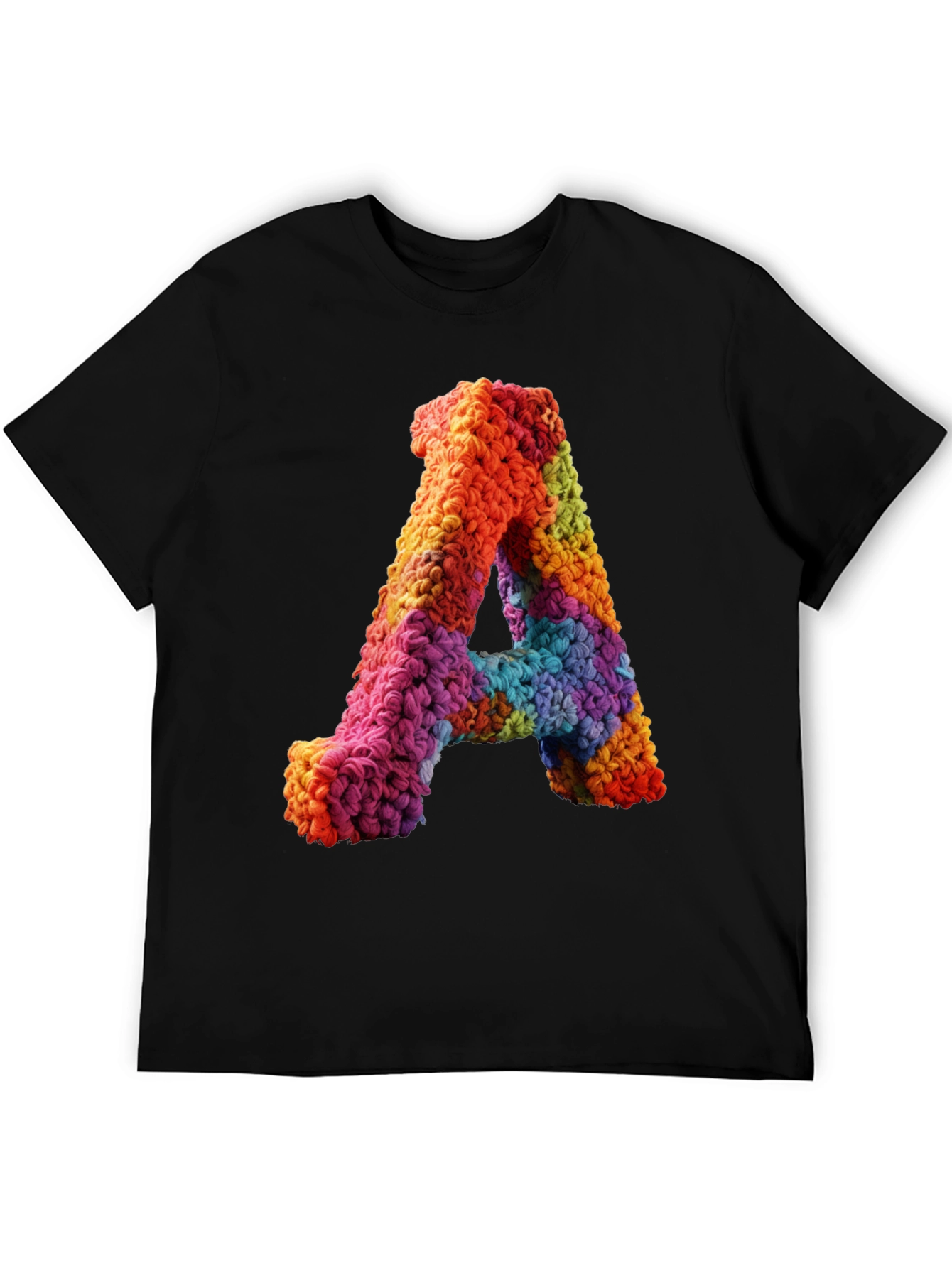 Colorful Letter A Graphic Tee - Unique Design