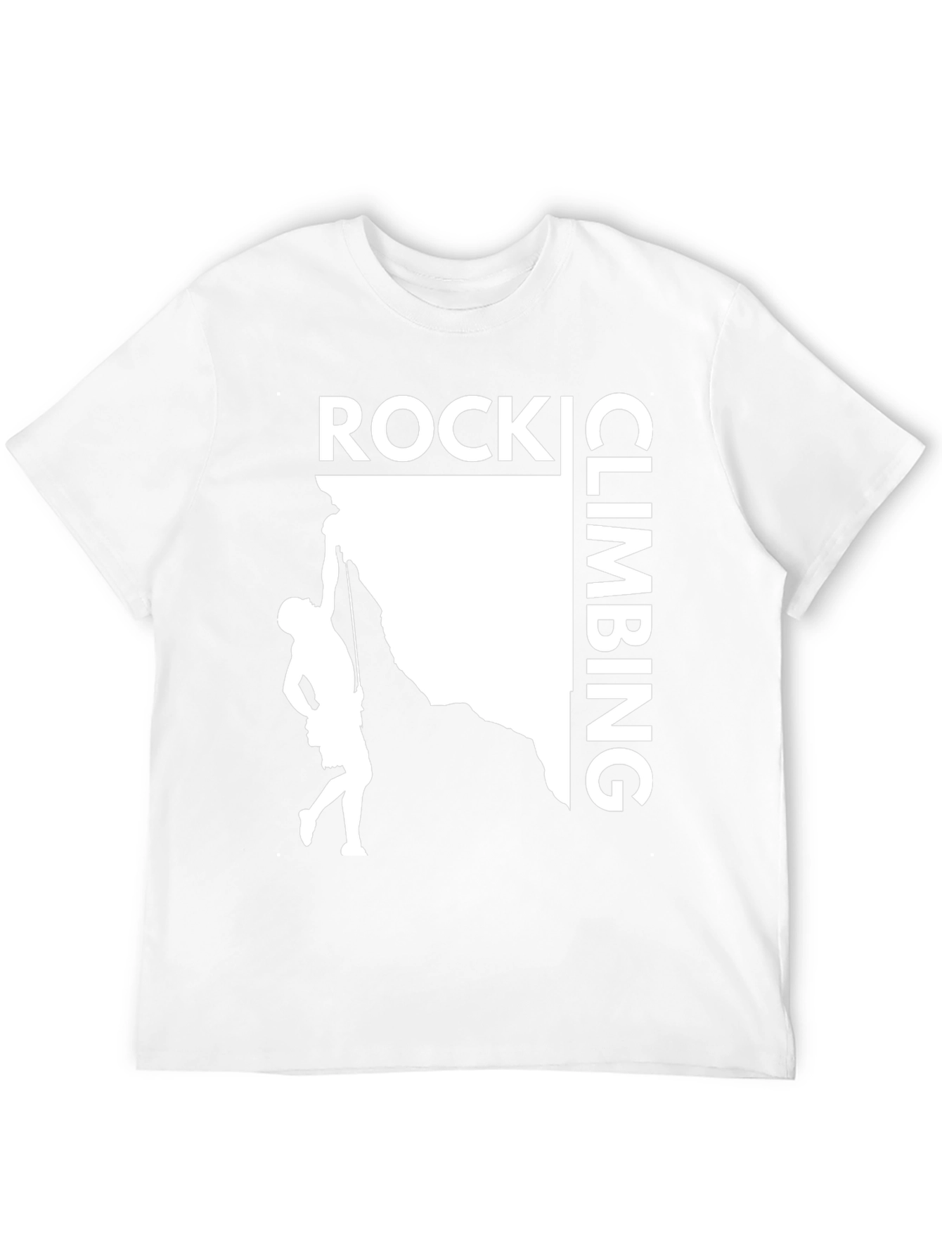 Rock Climbing Graphic T-Shirt - Black Cotton Tee