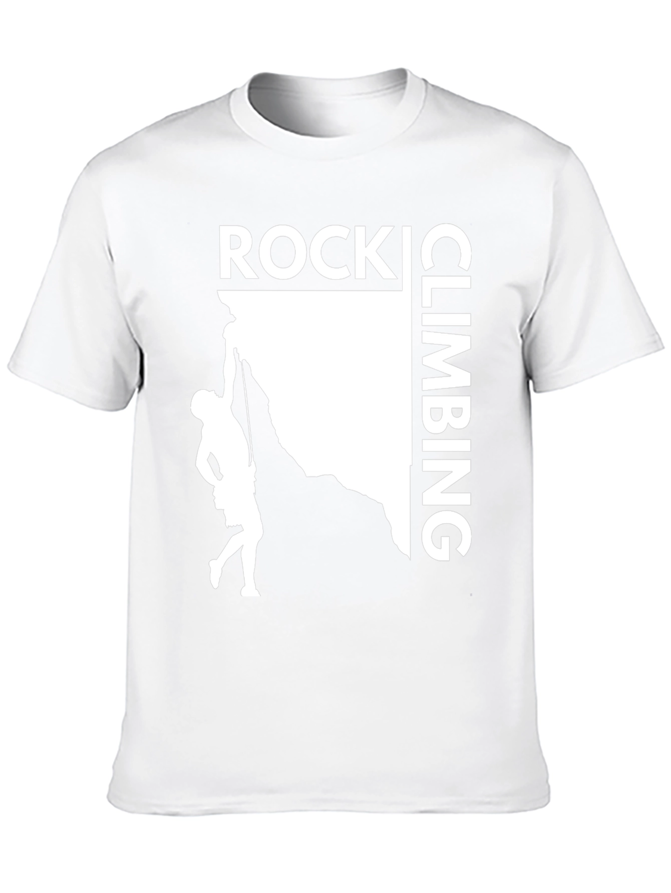 Rock Climbing Graphic T-Shirt - Black Cotton Tee