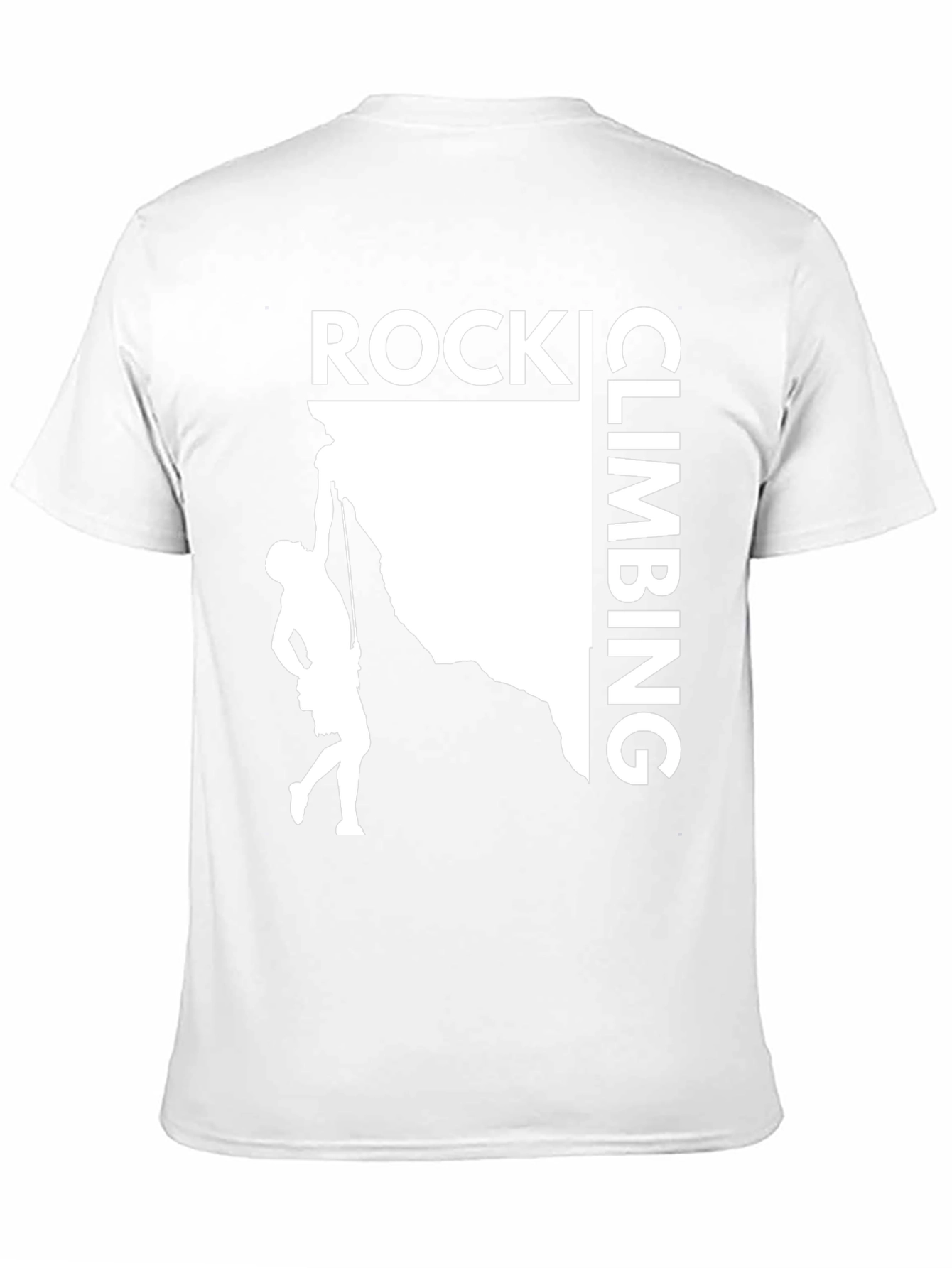 Rock Climbing Graphic T-Shirt - Black Cotton Tee