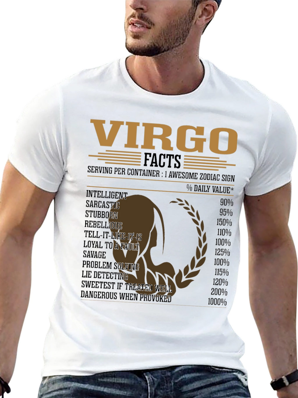 Virgo Zodiac Facts T-Shirt - Awesome Astrology Sign Tee