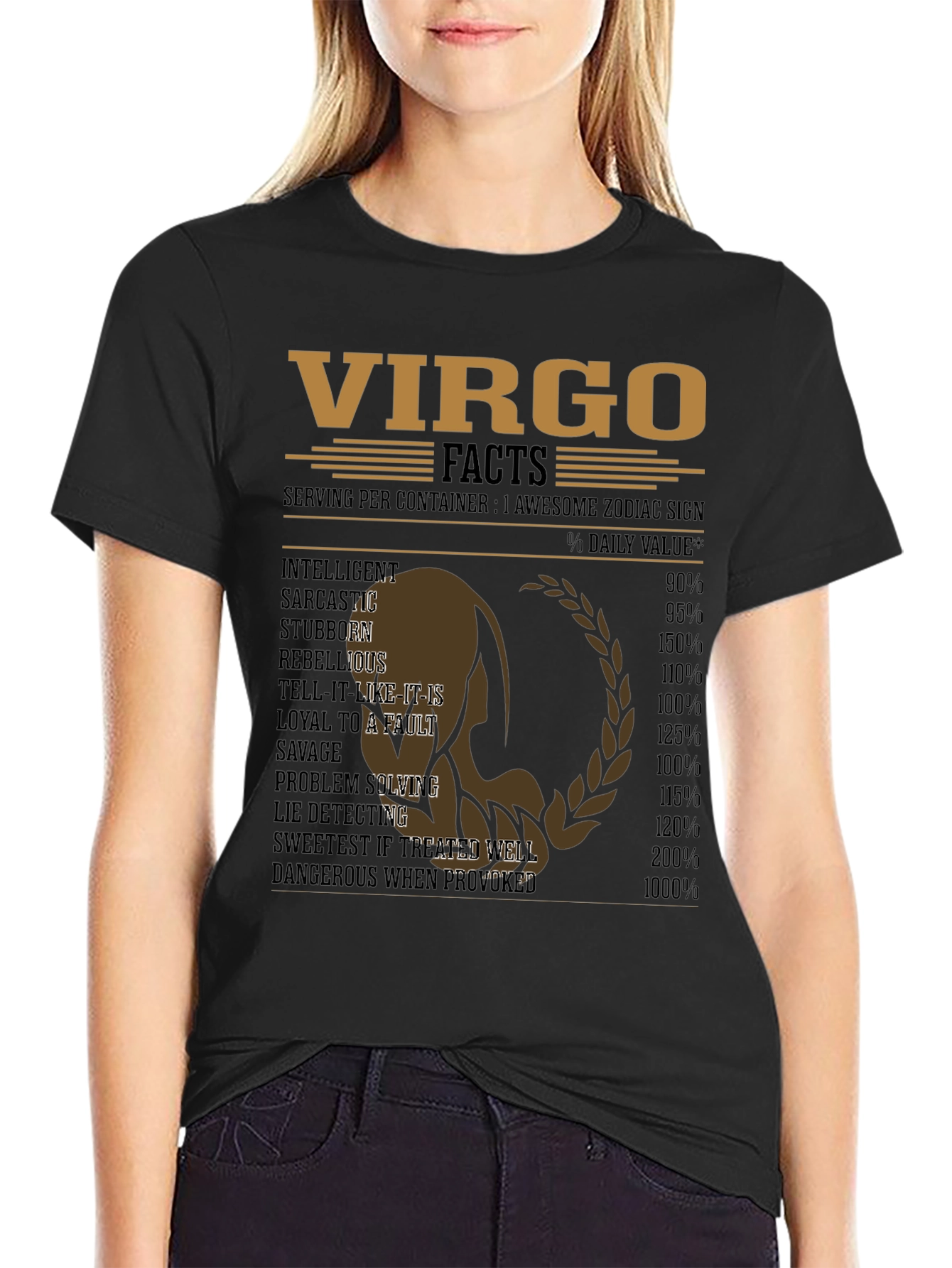 Virgo Zodiac Facts T-Shirt - Awesome Astrology Sign Tee