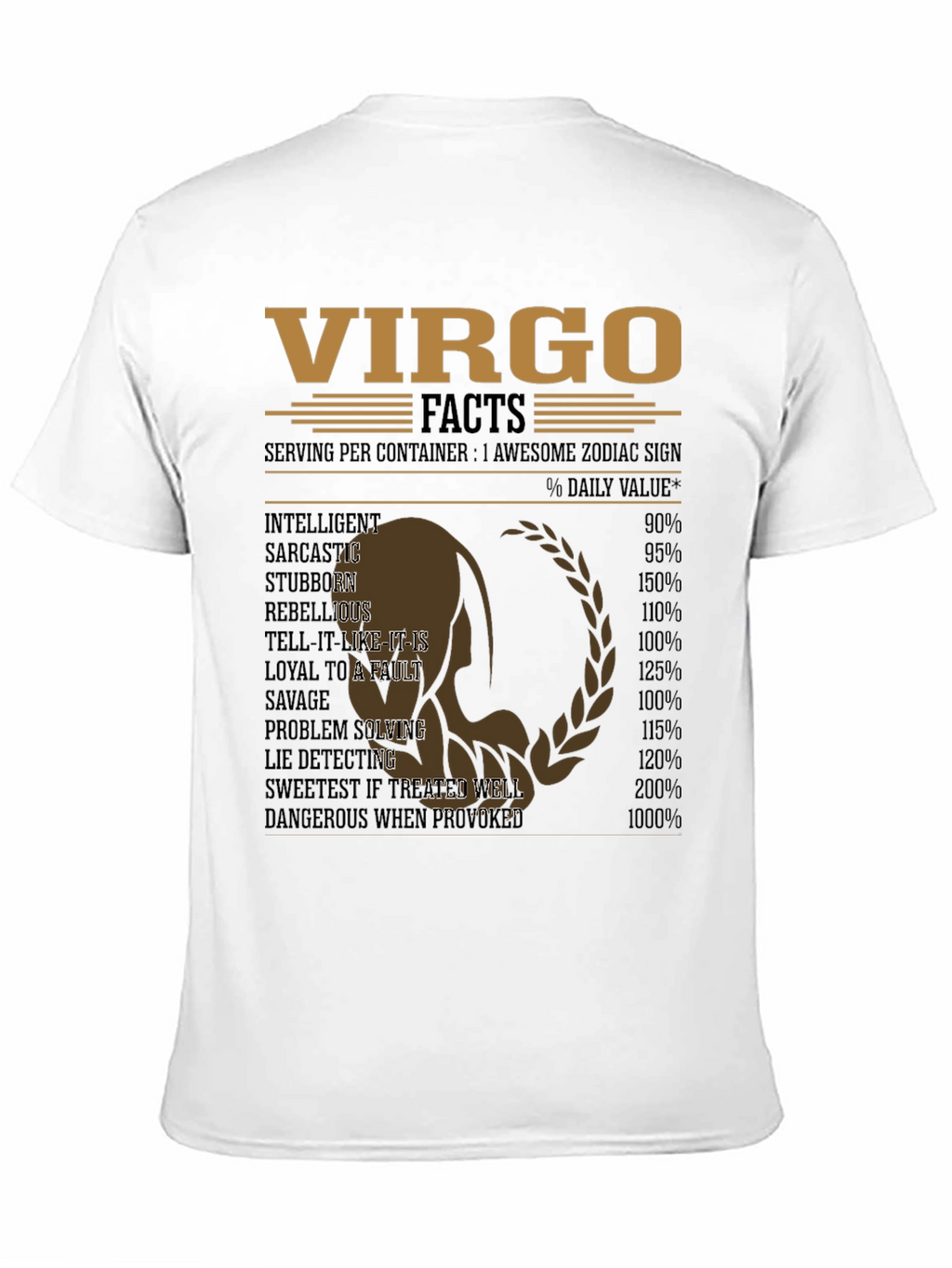 Virgo Zodiac Facts T-Shirt - Awesome Astrology Sign Tee