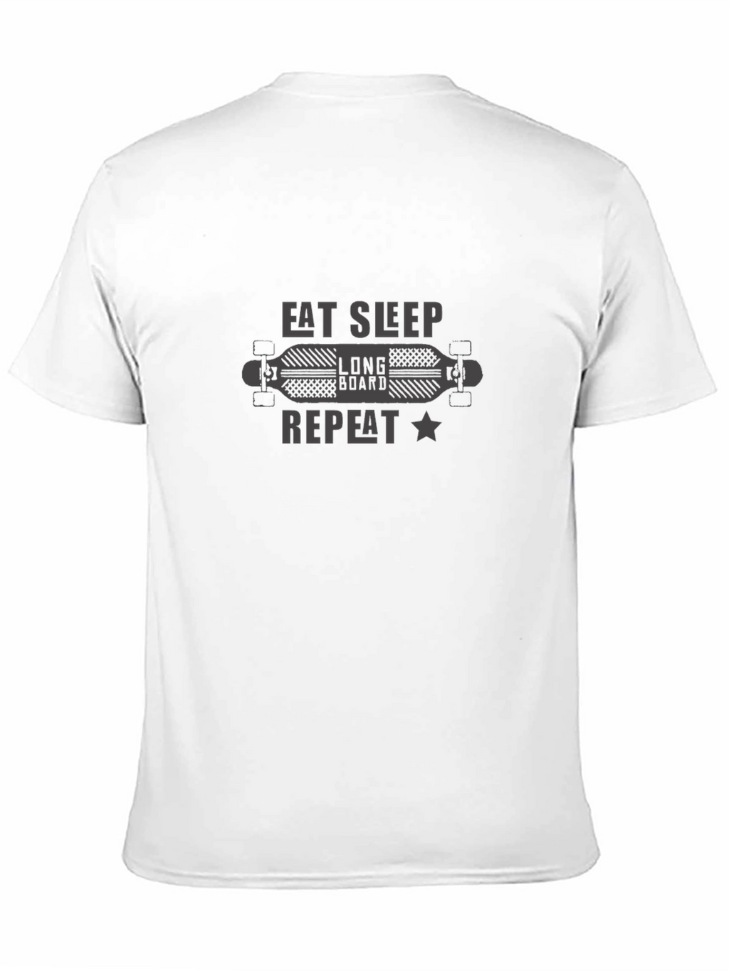 Eat Sleep Longboard Repeat Tee - Skater Style