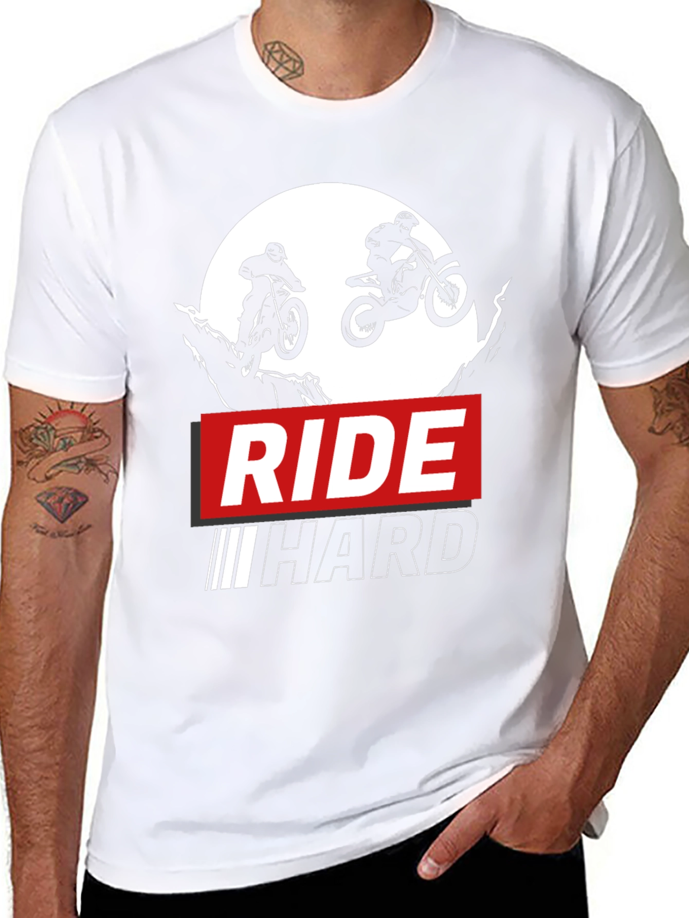 Ride Hard Black Graphic T-Shirt