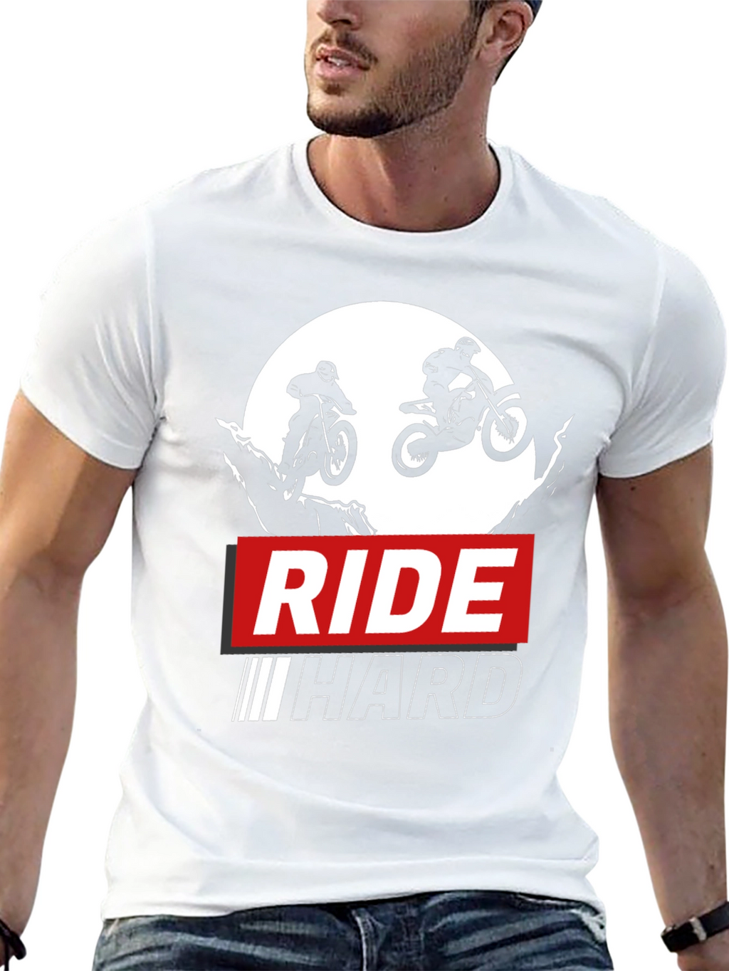 Ride Hard Black Graphic T-Shirt