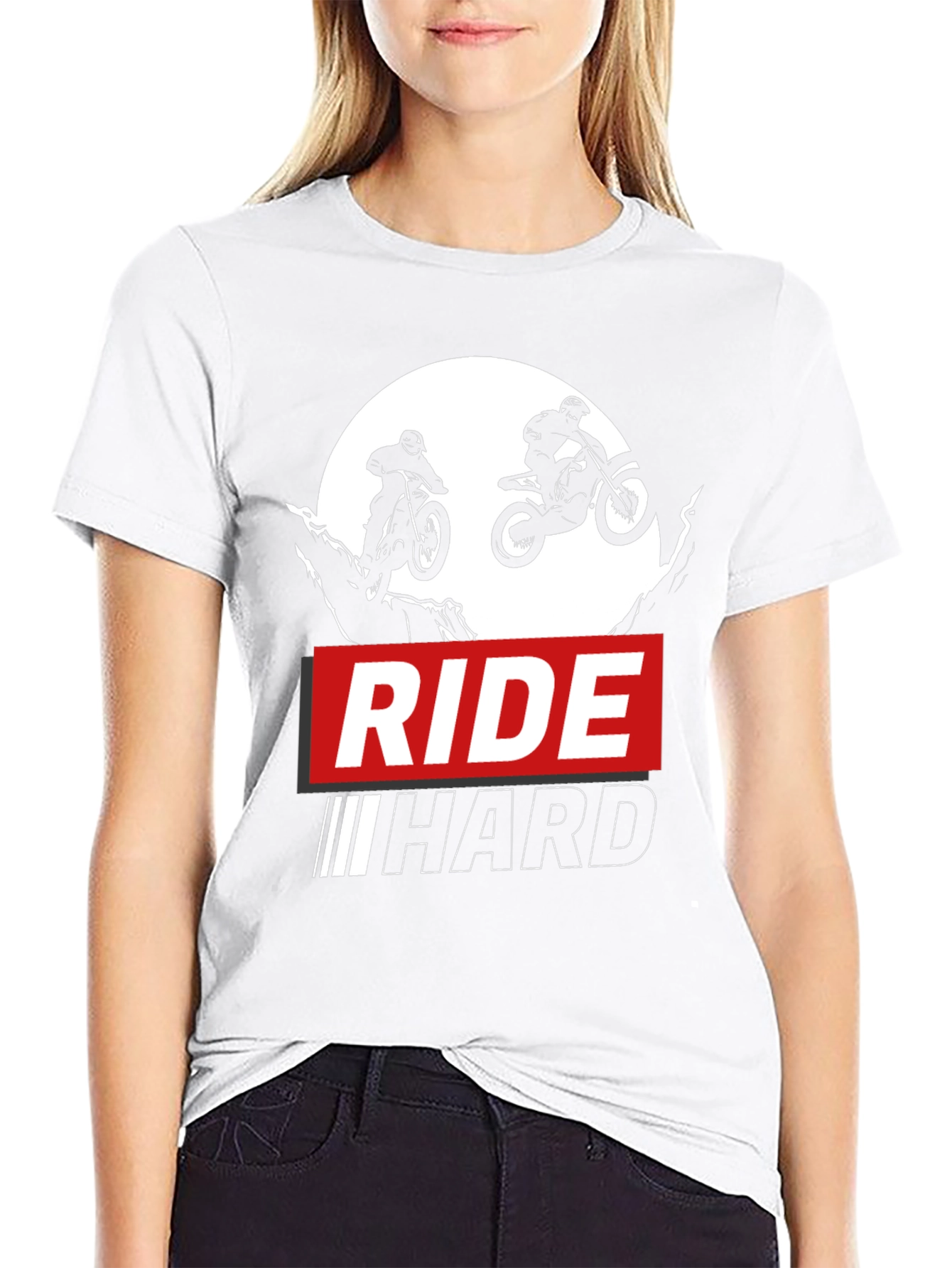 Ride Hard Black Graphic T-Shirt