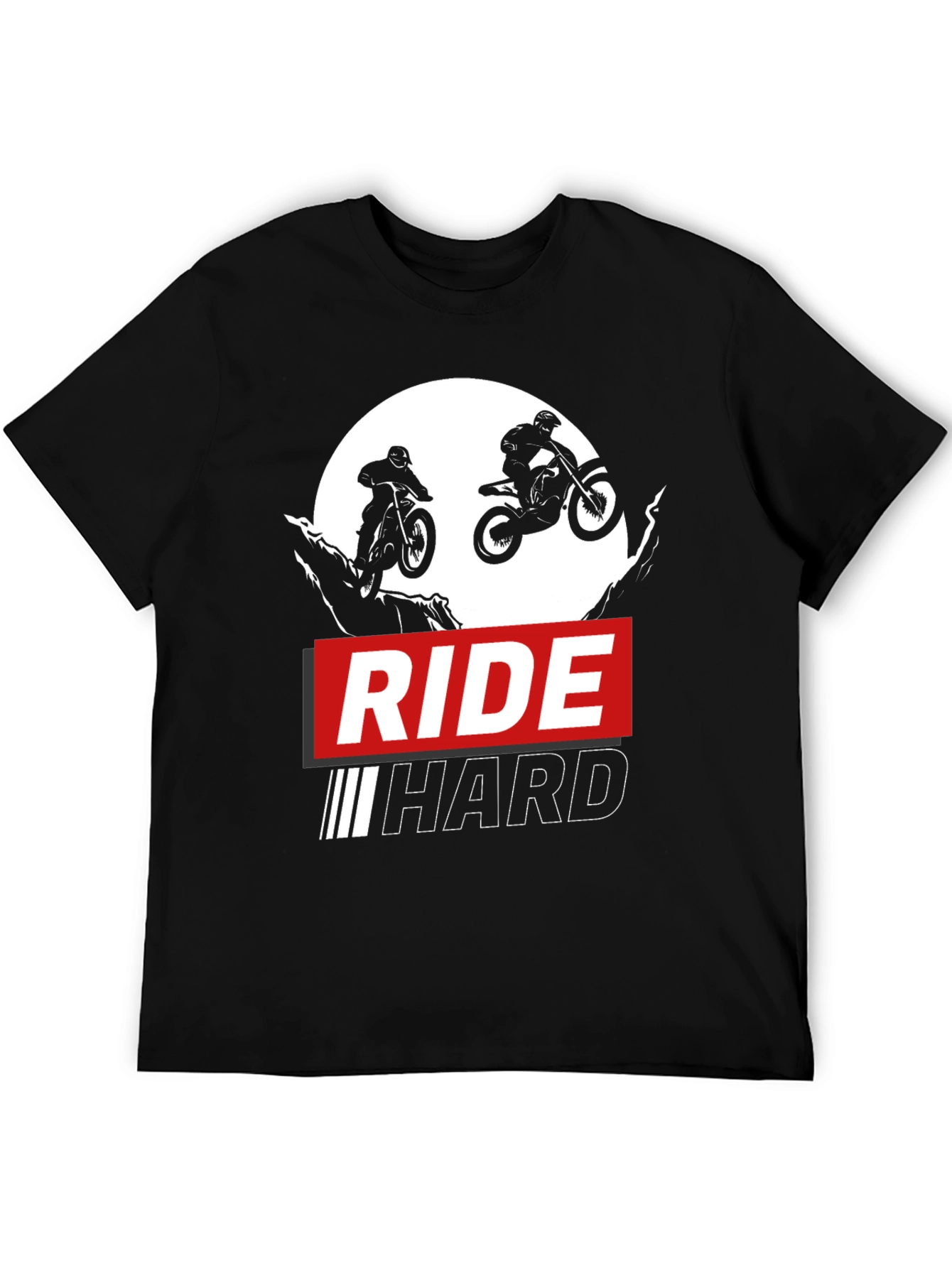 Ride Hard Black Graphic T-Shirt