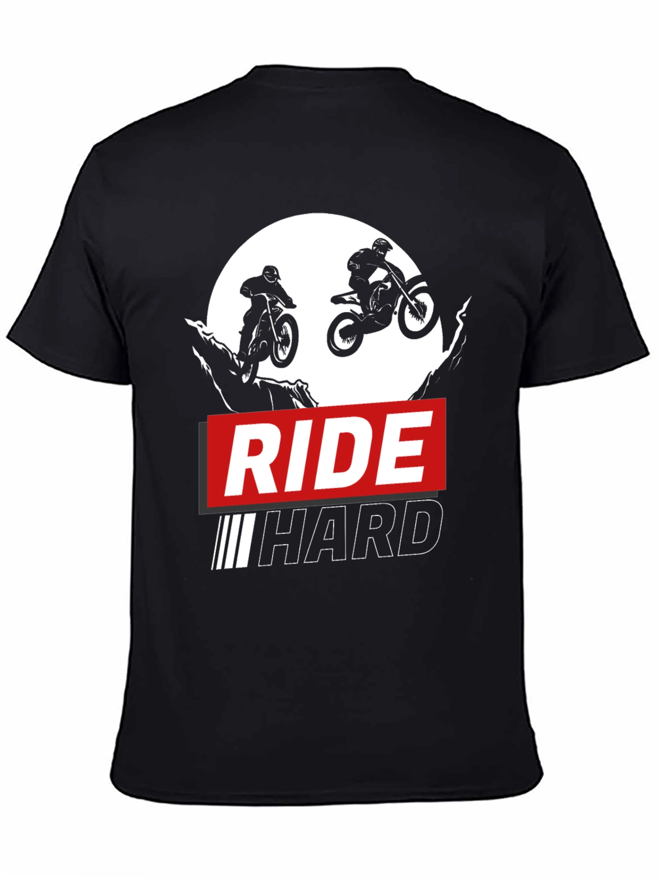 Ride Hard Black Graphic T-Shirt