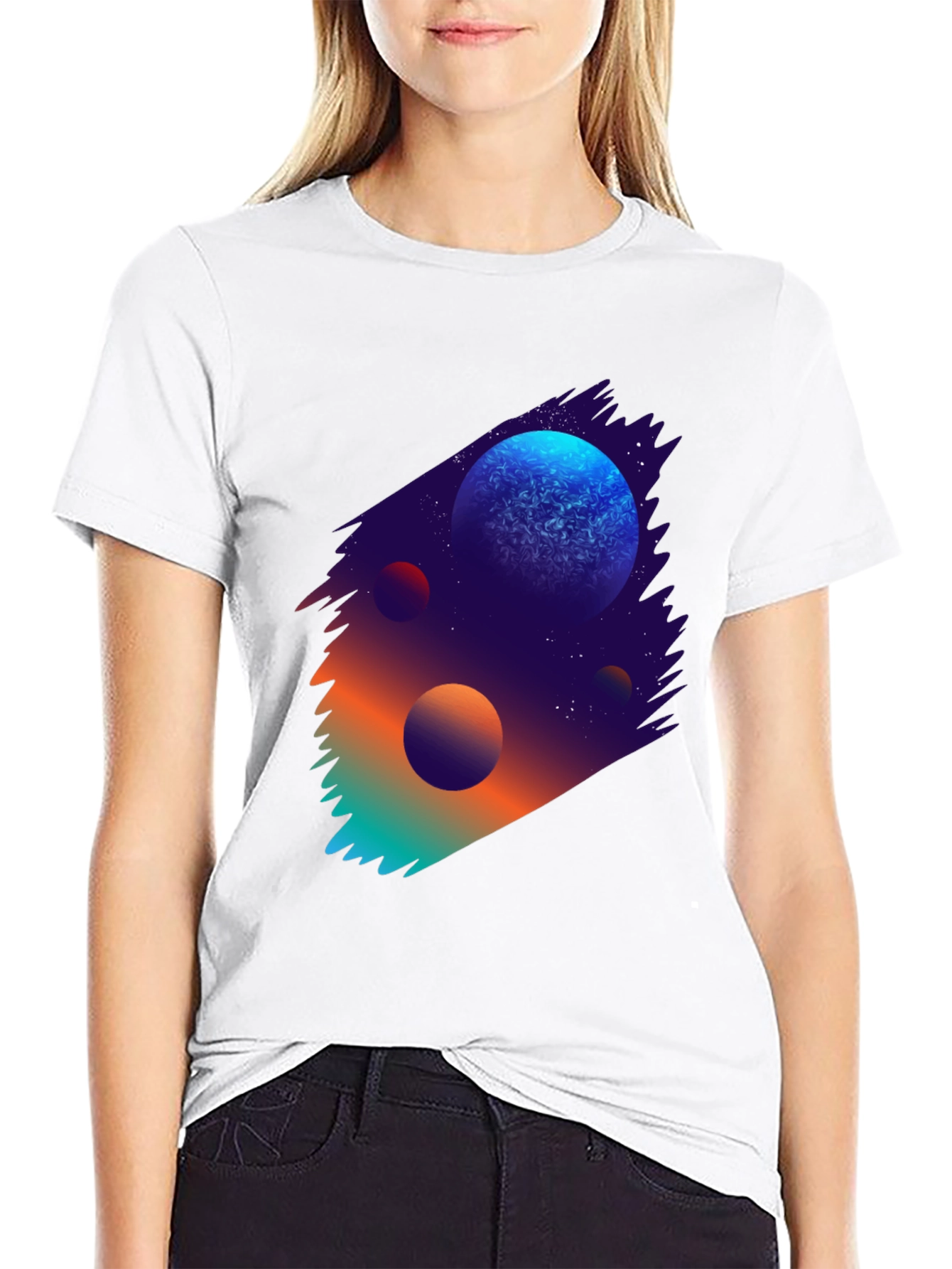 Galaxy Planet Graphic T-Shirt