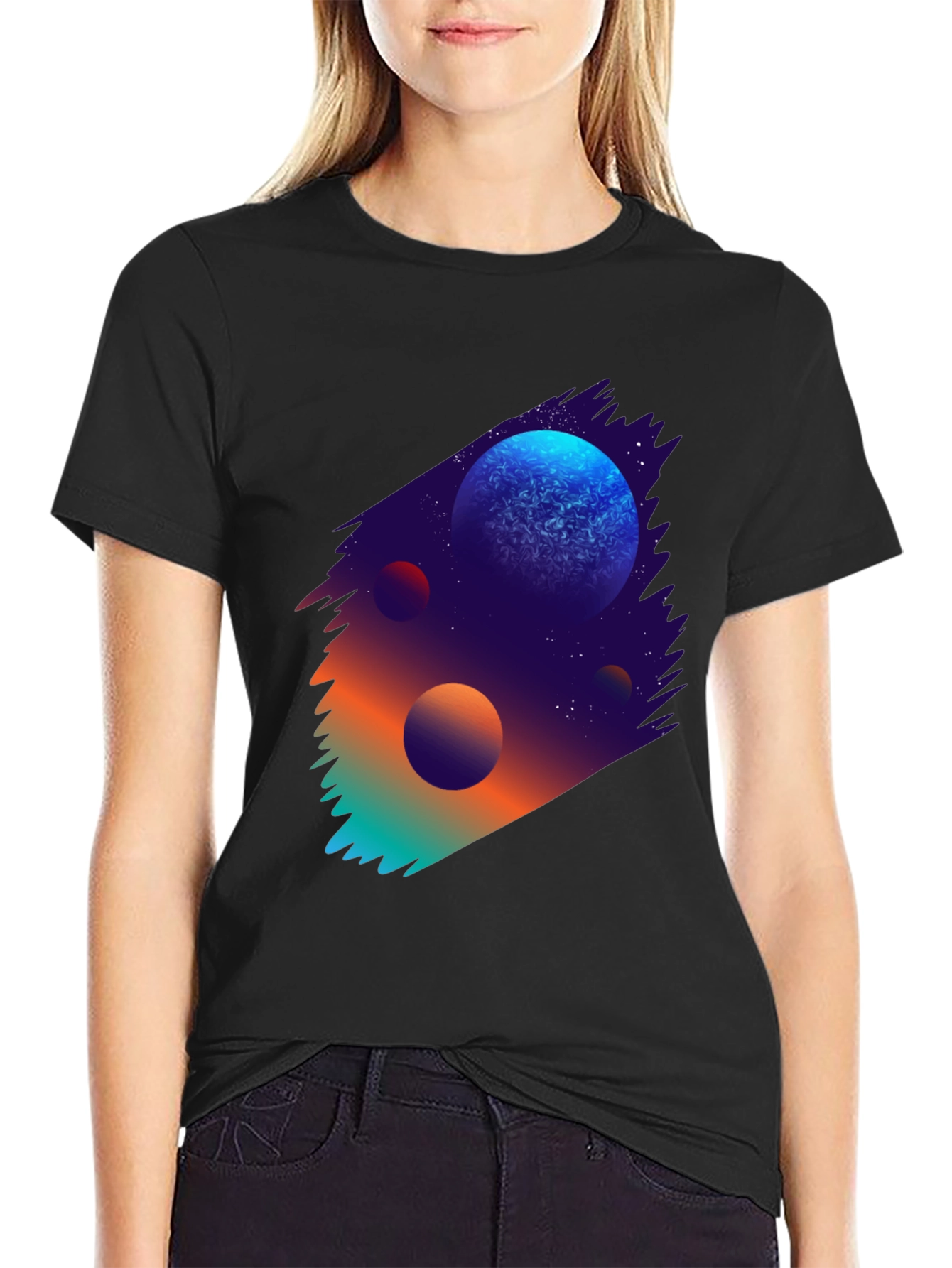 Galaxy Planet Graphic T-Shirt