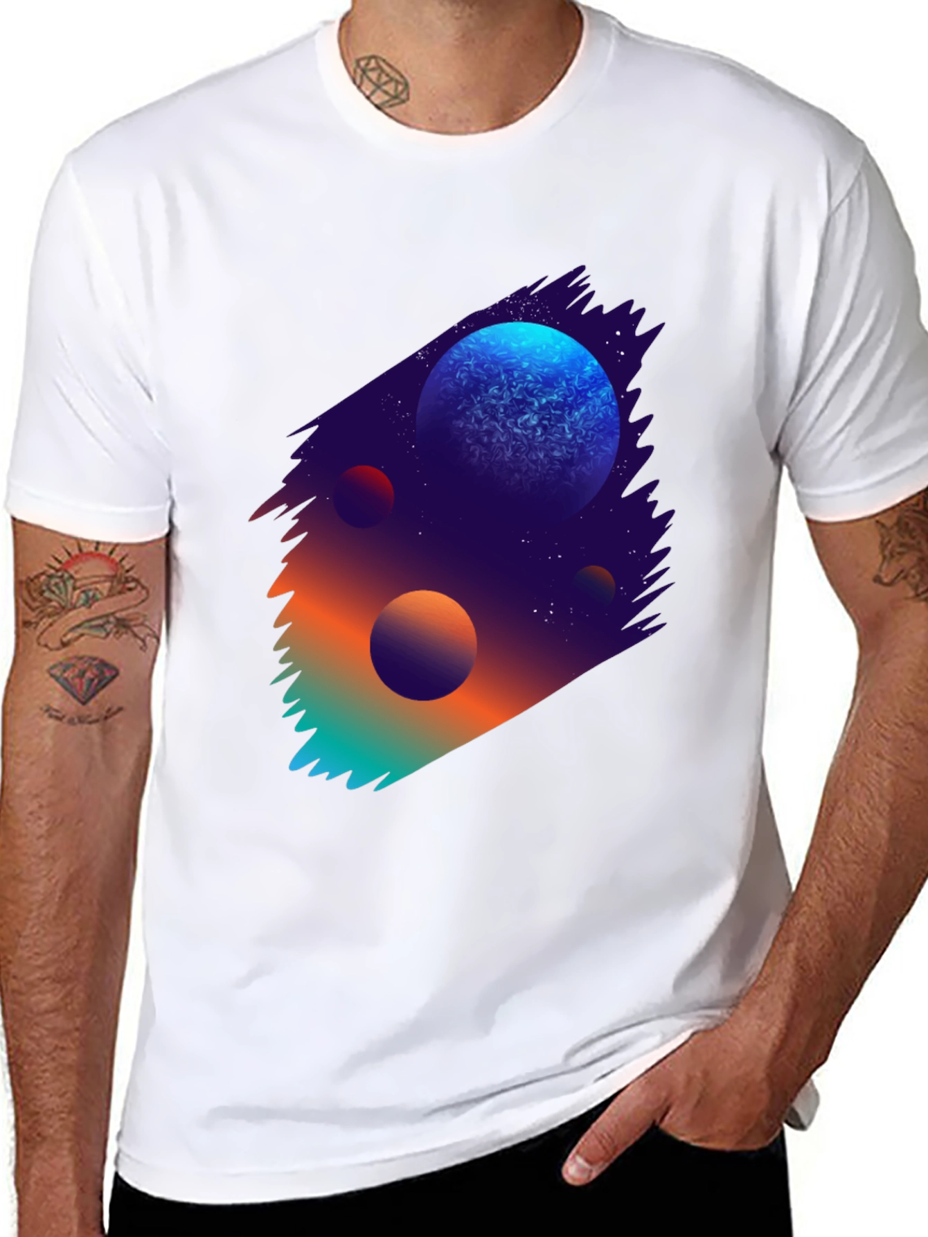 Galaxy Planet Graphic T-Shirt