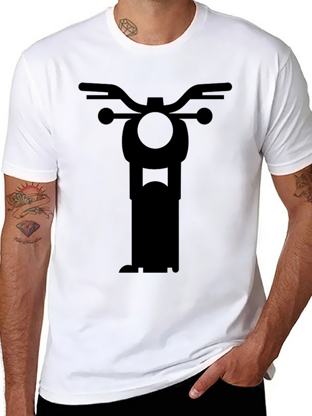 Motorcycle Graphic Tee - Classic Ride Style