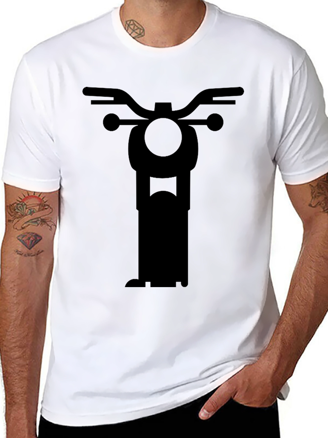 Motorcycle Graphic Tee - Classic Ride Style