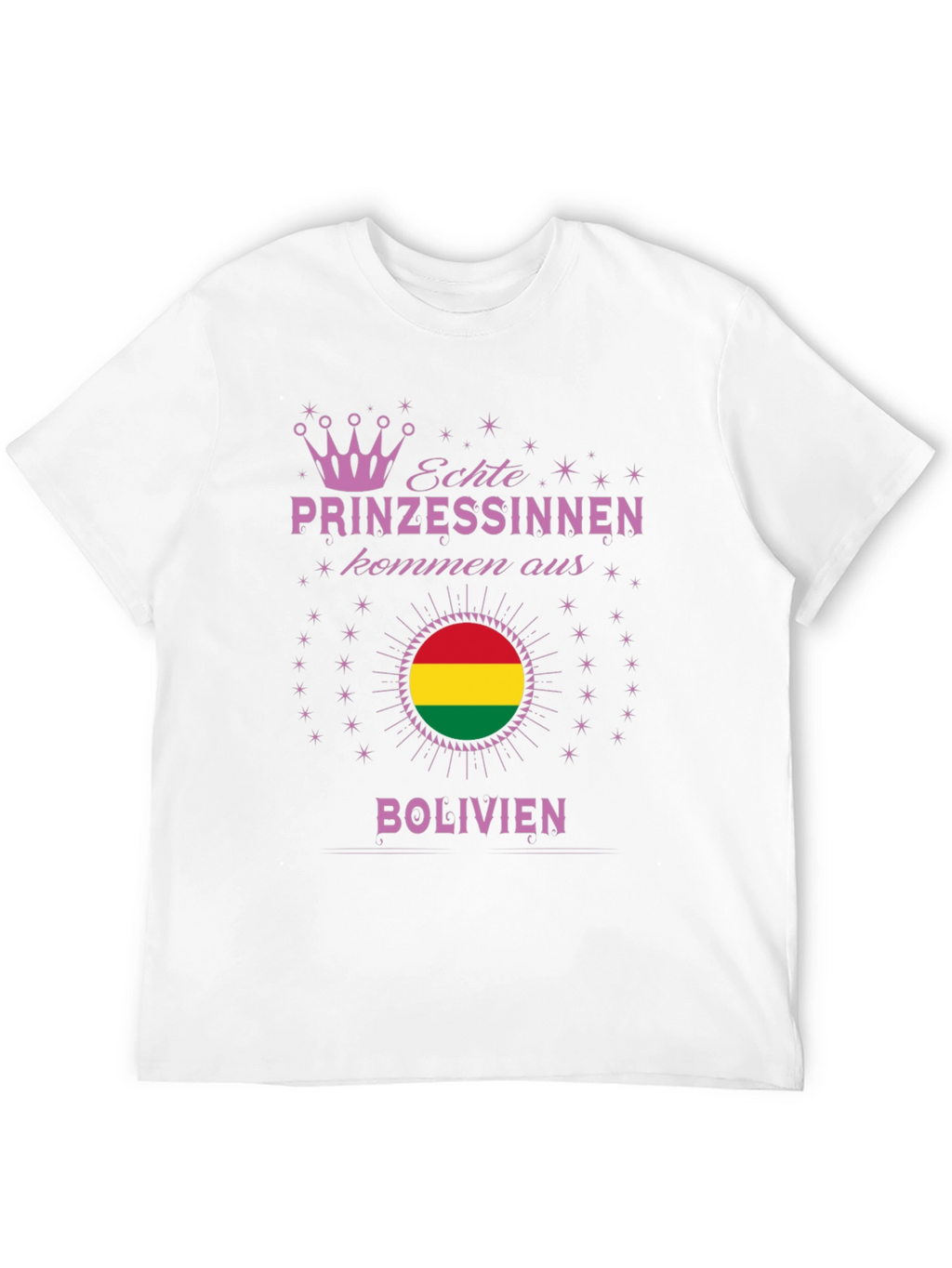 Bolivian Princess T-Shirt - Bolivia Flag