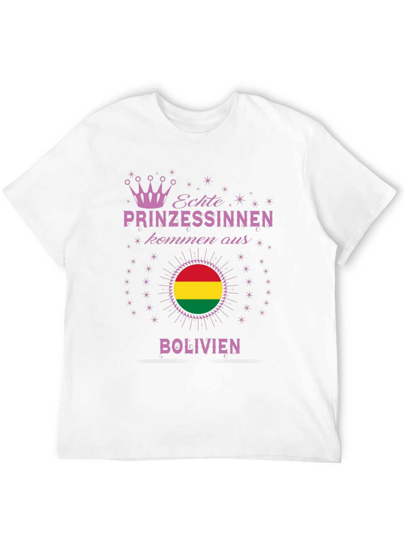 Bolivian Princess T-Shirt - Bolivia Flag