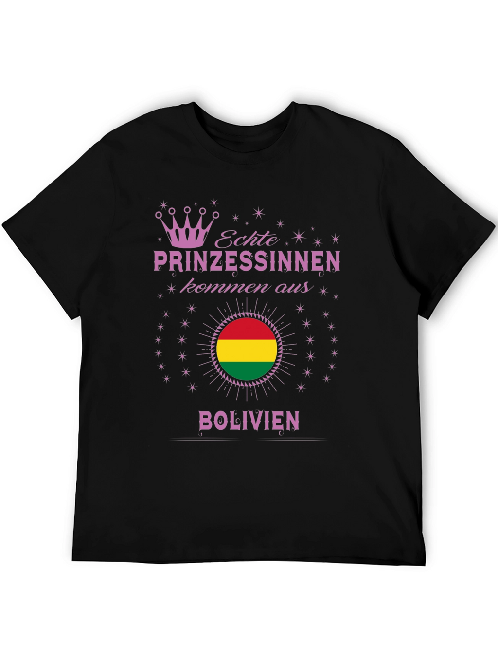 Bolivian Princess T-Shirt - Bolivia Flag