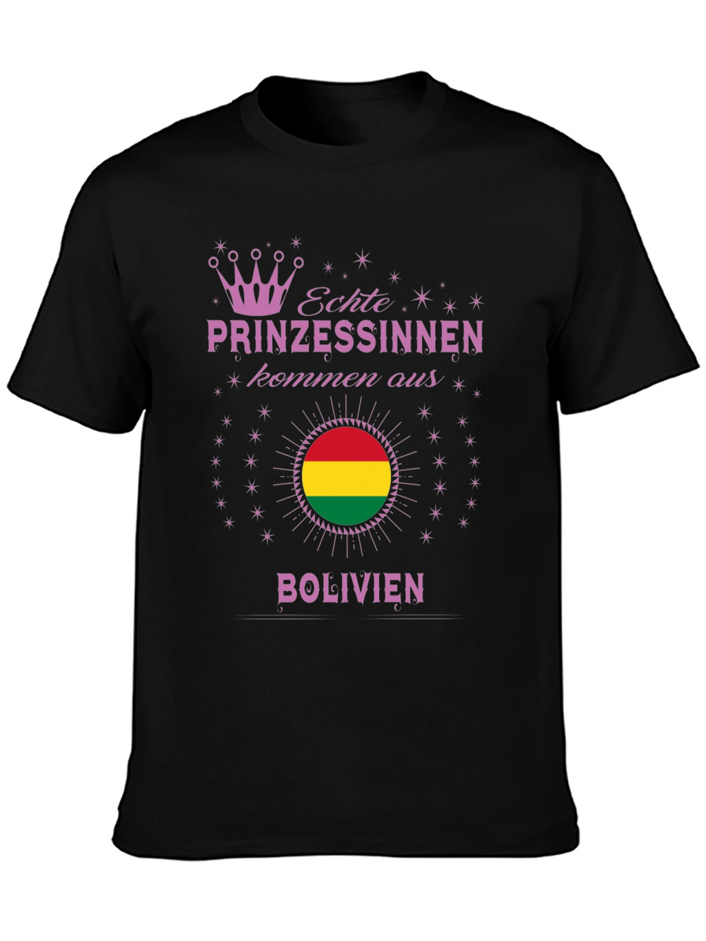 Bolivian Princess T-Shirt - Bolivia Flag