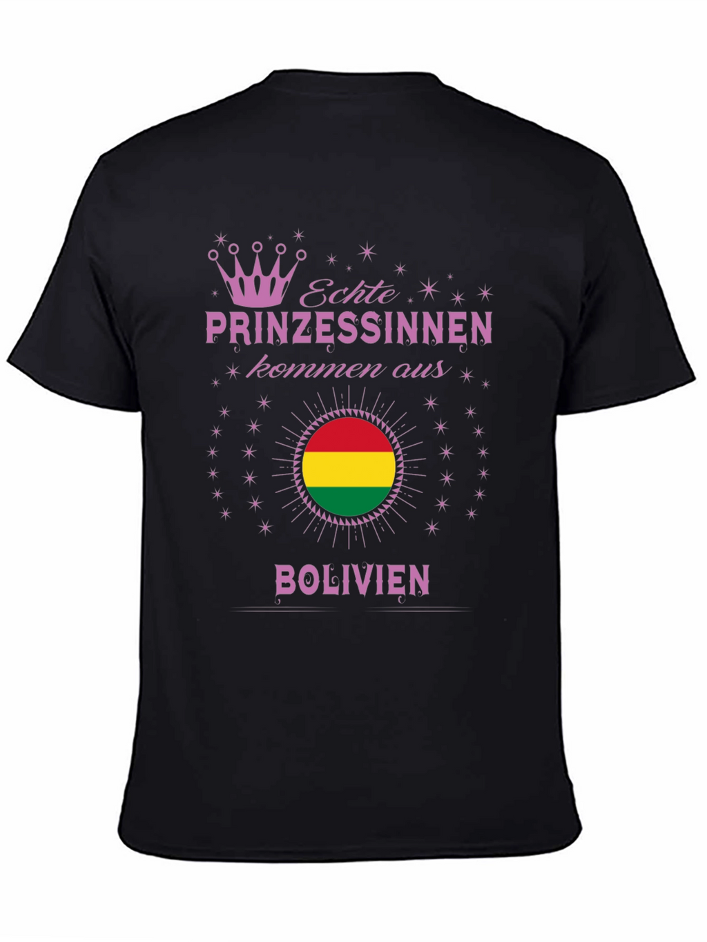 Bolivian Princess T-Shirt - Bolivia Flag