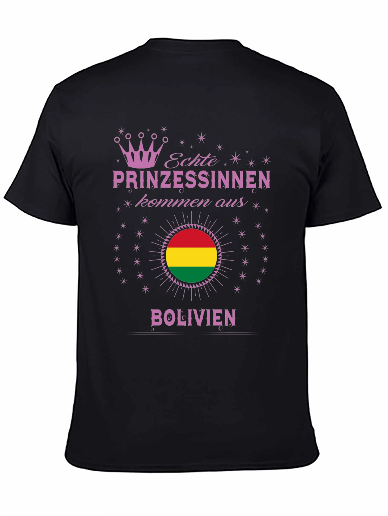 Bolivian Princess T-Shirt - Bolivia Flag