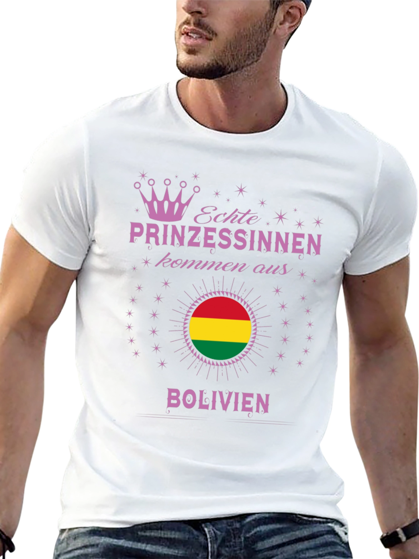 Bolivian Princess T-Shirt - Bolivia Flag