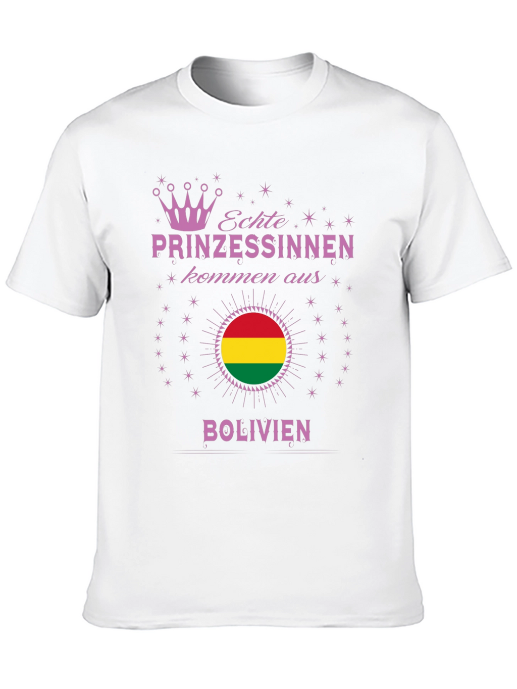 Bolivian Princess T-Shirt - Bolivia Flag