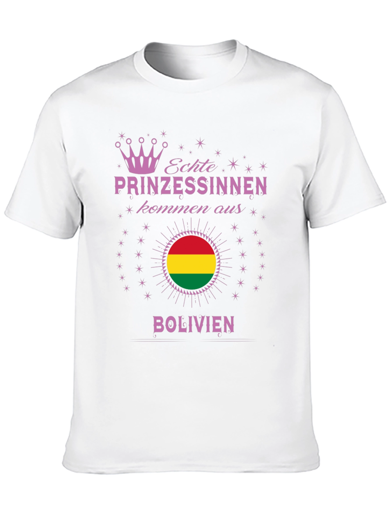 Bolivian Princess T-Shirt - Bolivia Flag