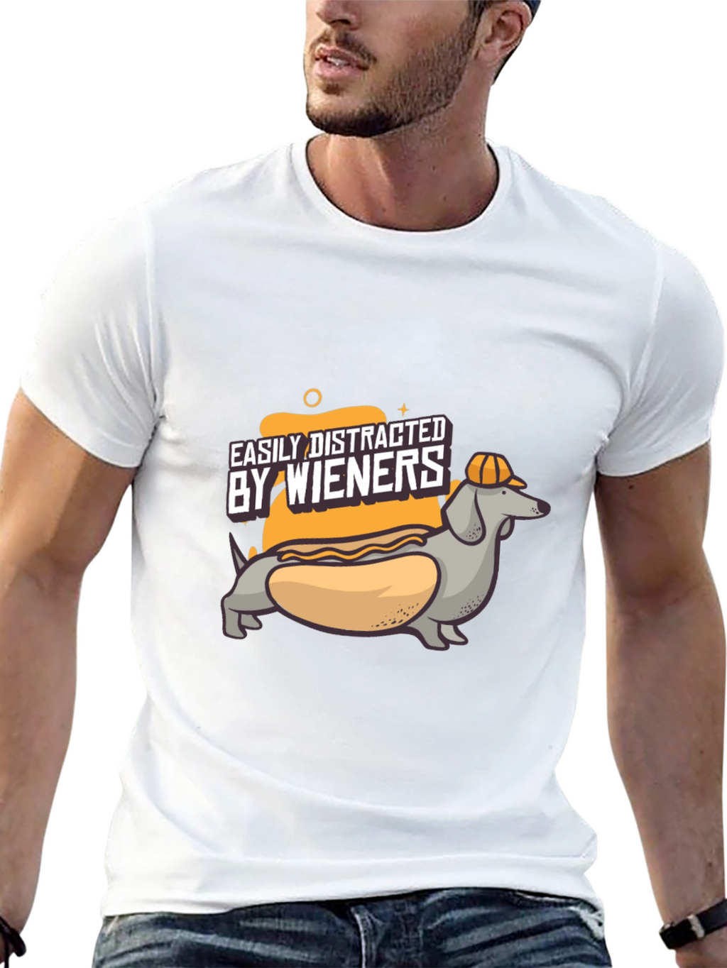 Easily Distracted by Wieners T-Shirt