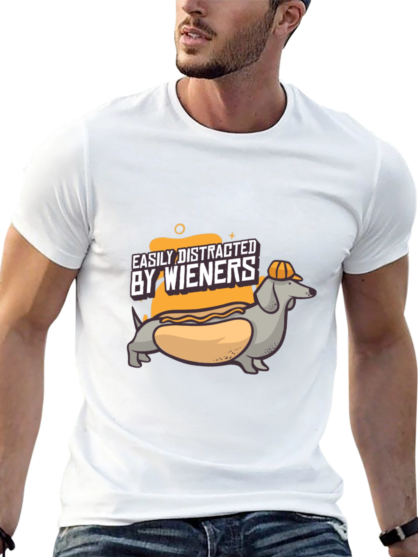 Easily Distracted by Wieners T-Shirt