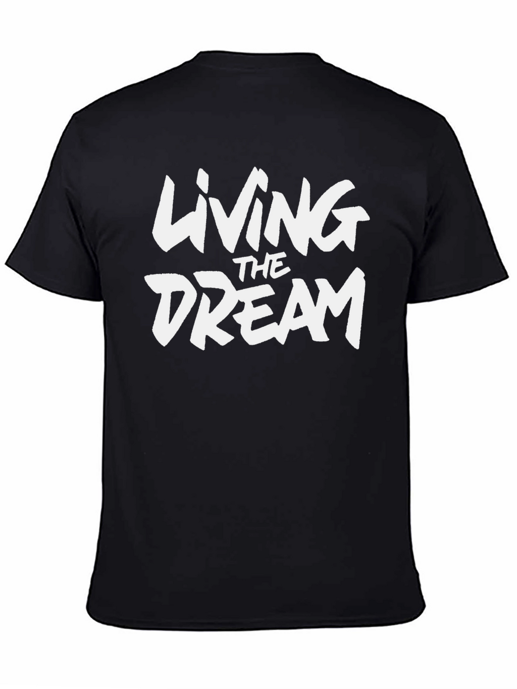 Living The Dream Graphic Black T-Shirt
