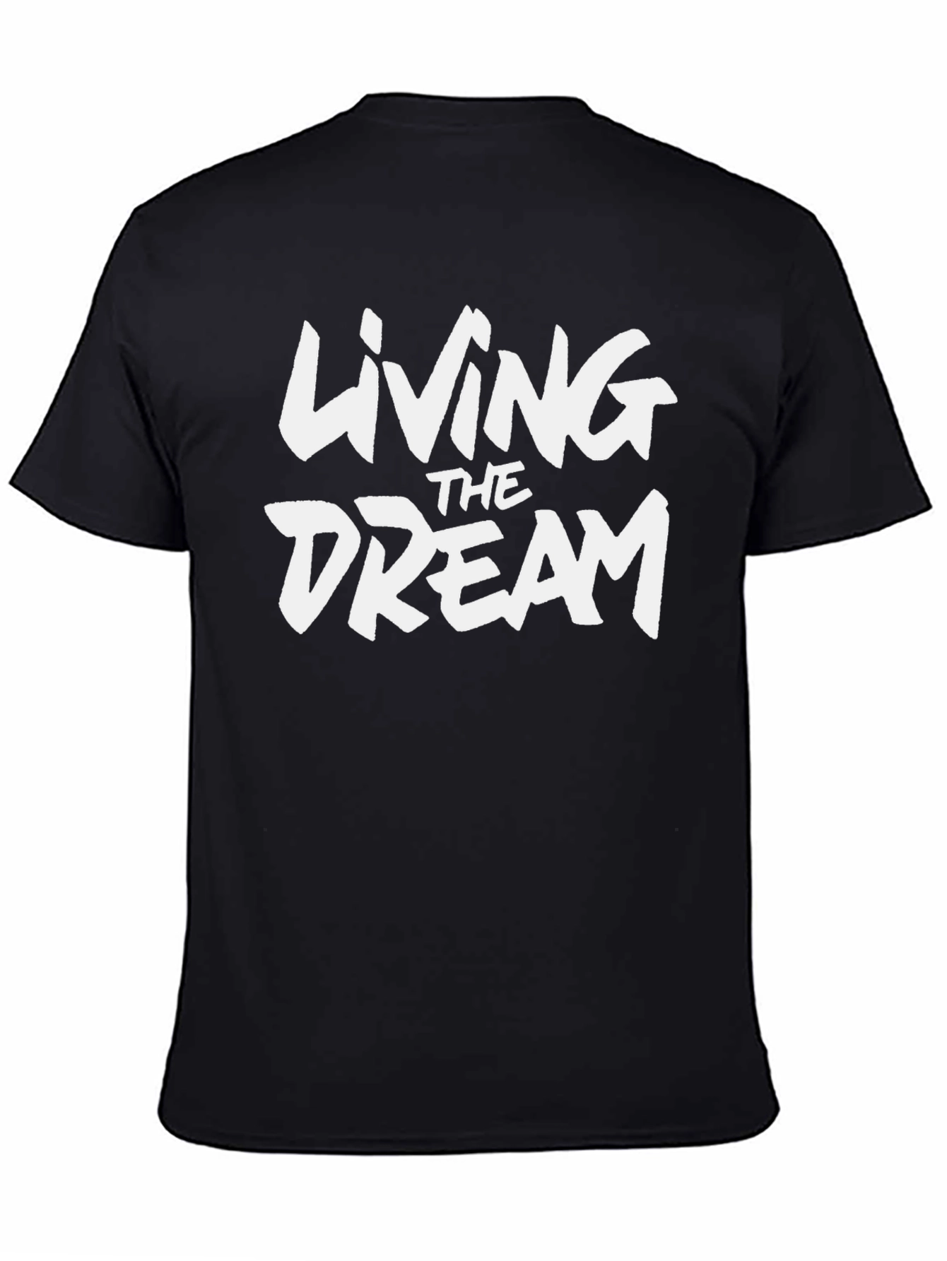 Living The Dream Graphic Black T-Shirt